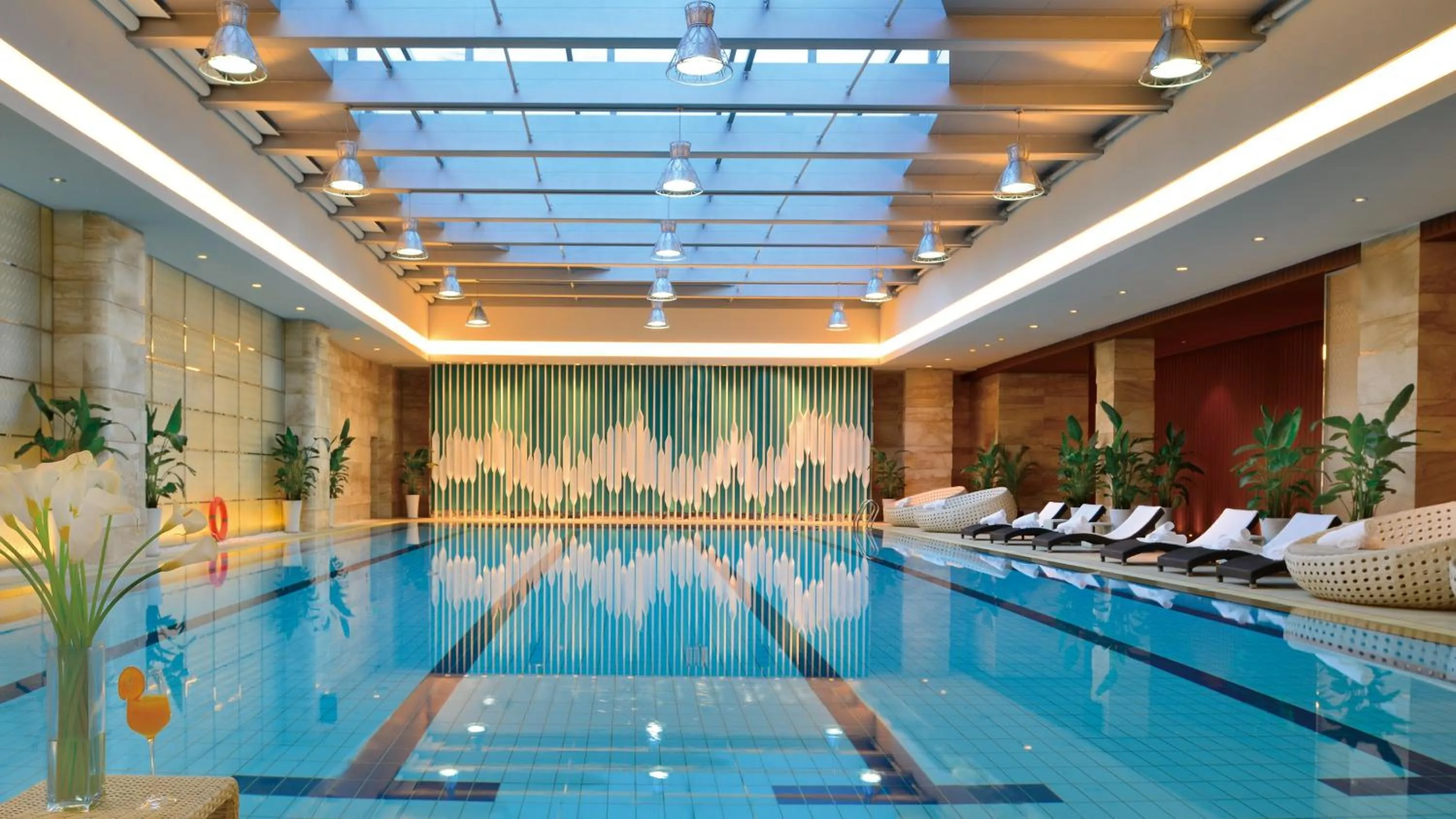 Swimming pool in Crowne Plaza Dalian Sports Center by IHG