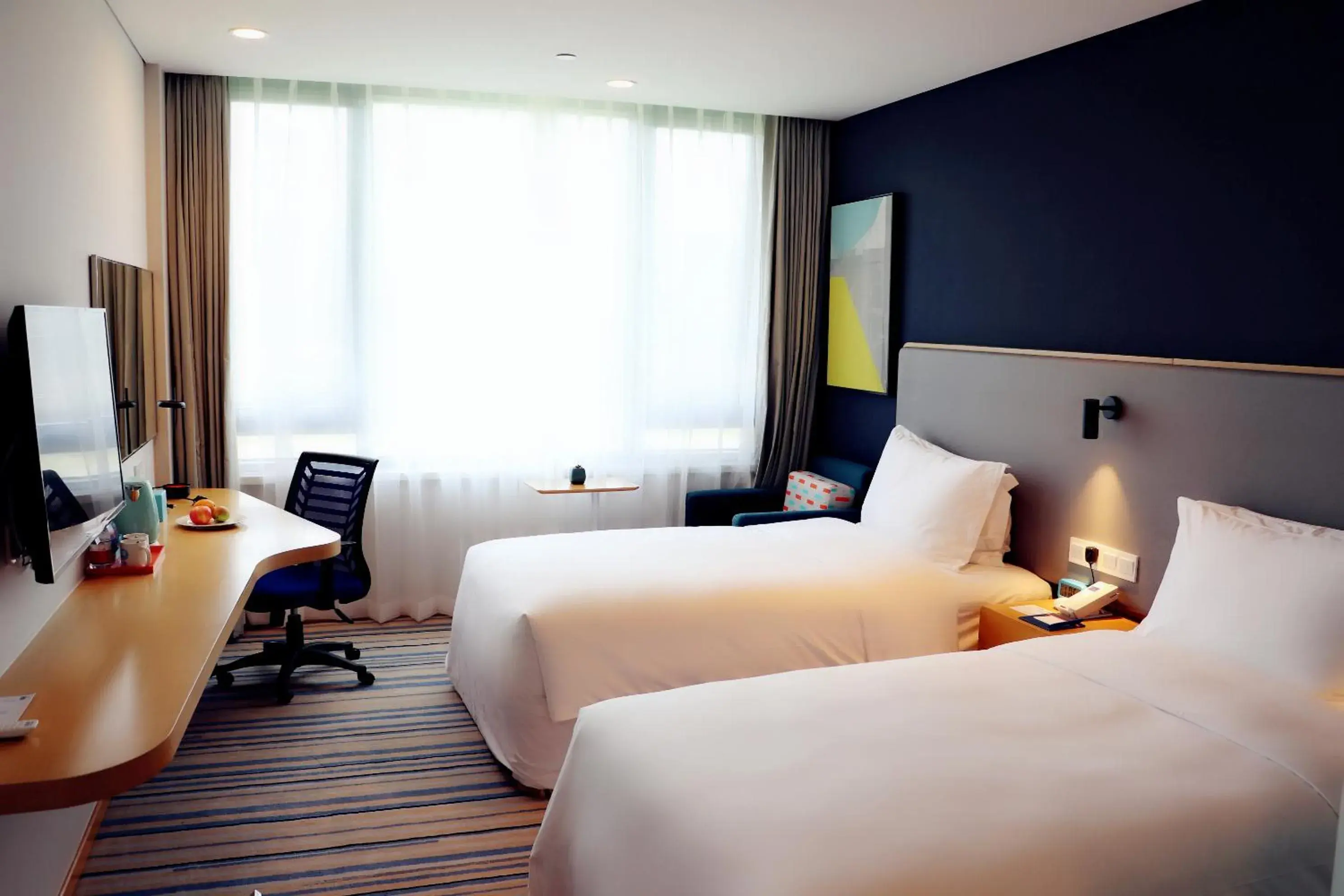 Standard Double Room with Two Double Beds in Holiday Inn Express Wuxi Taihu New City by IHG Standard Double Room with Two Double Beds in Holiday Inn Express Wuxi Taihu New City by IHG