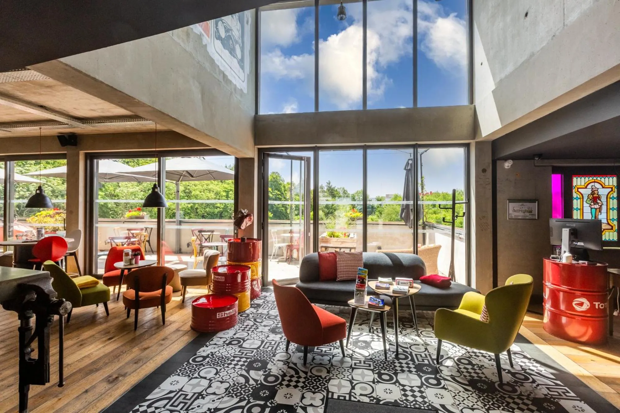 Lobby or reception in Lorraine Hôtel Nancy Ouest - Laxou