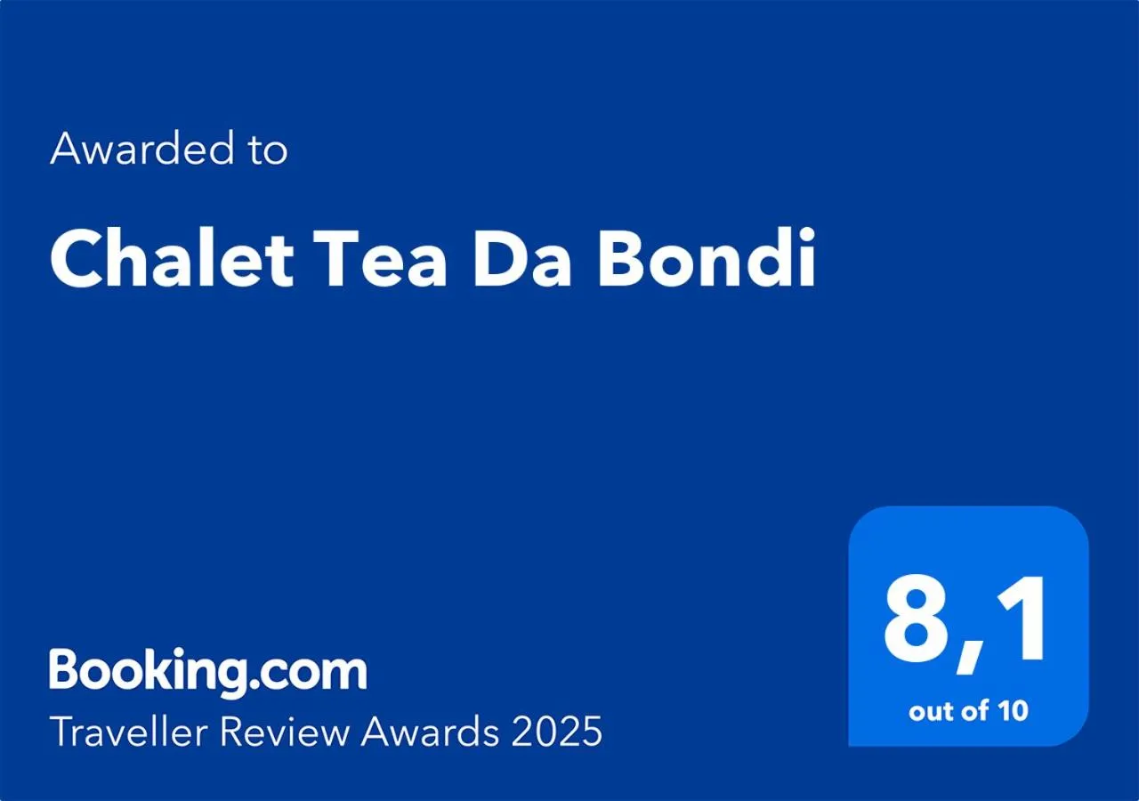 Certificate/Award in Chalet Tea Da Bondi