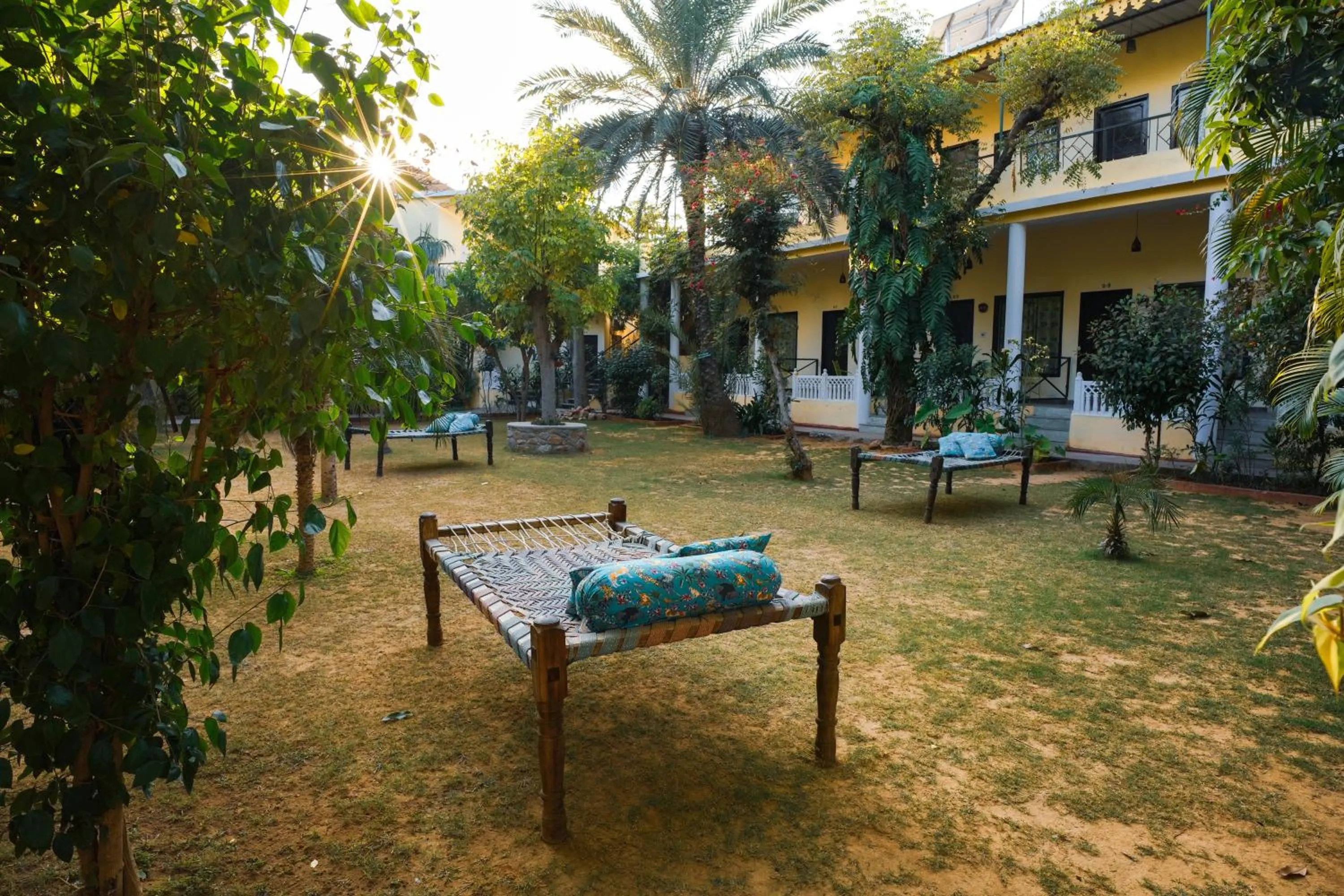 Garden view in Raj Palace Resort