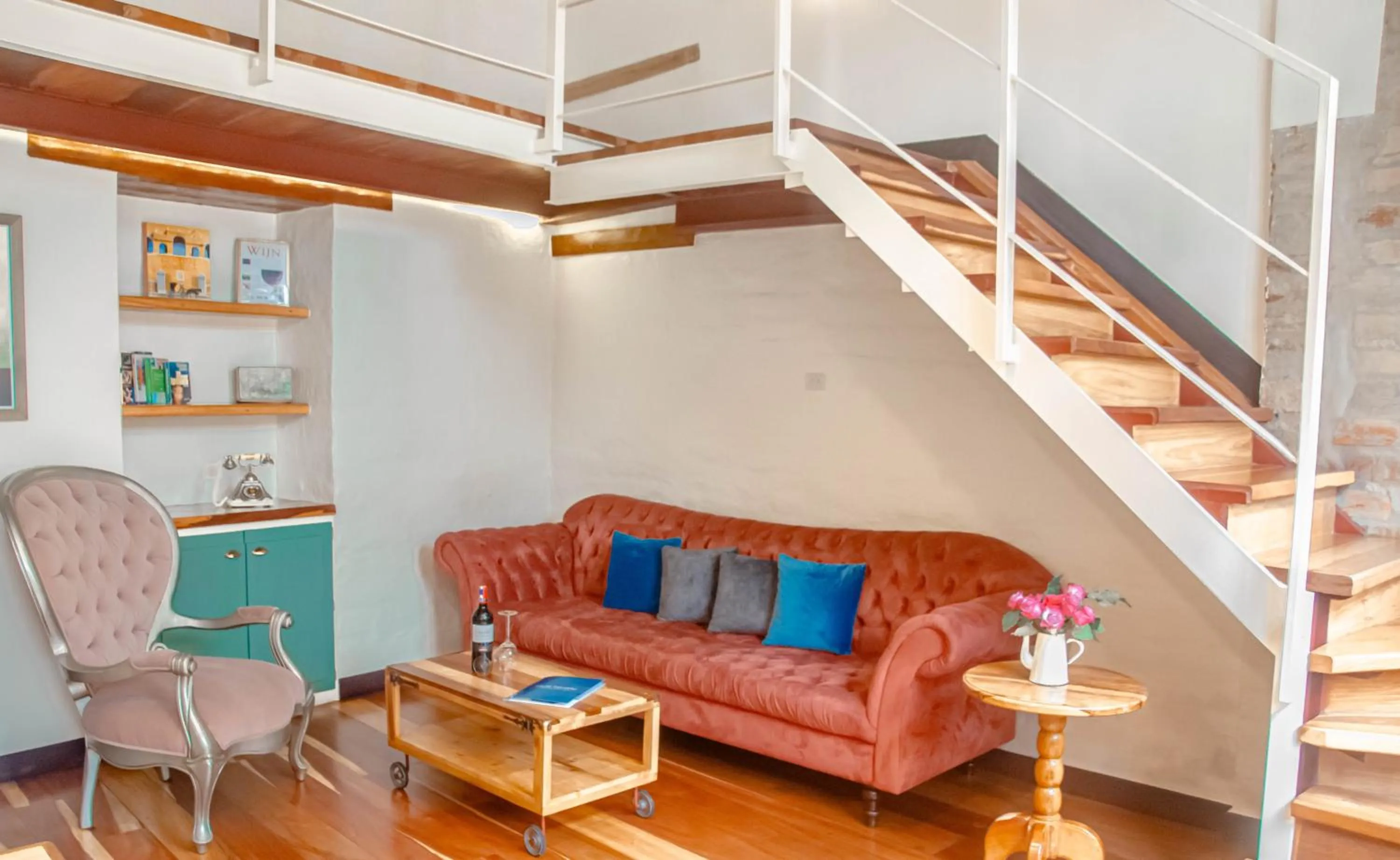 Seating area in Old Town Quito Suites, Heritage Boutique Hotel, Where Every Detail Tells a Story
