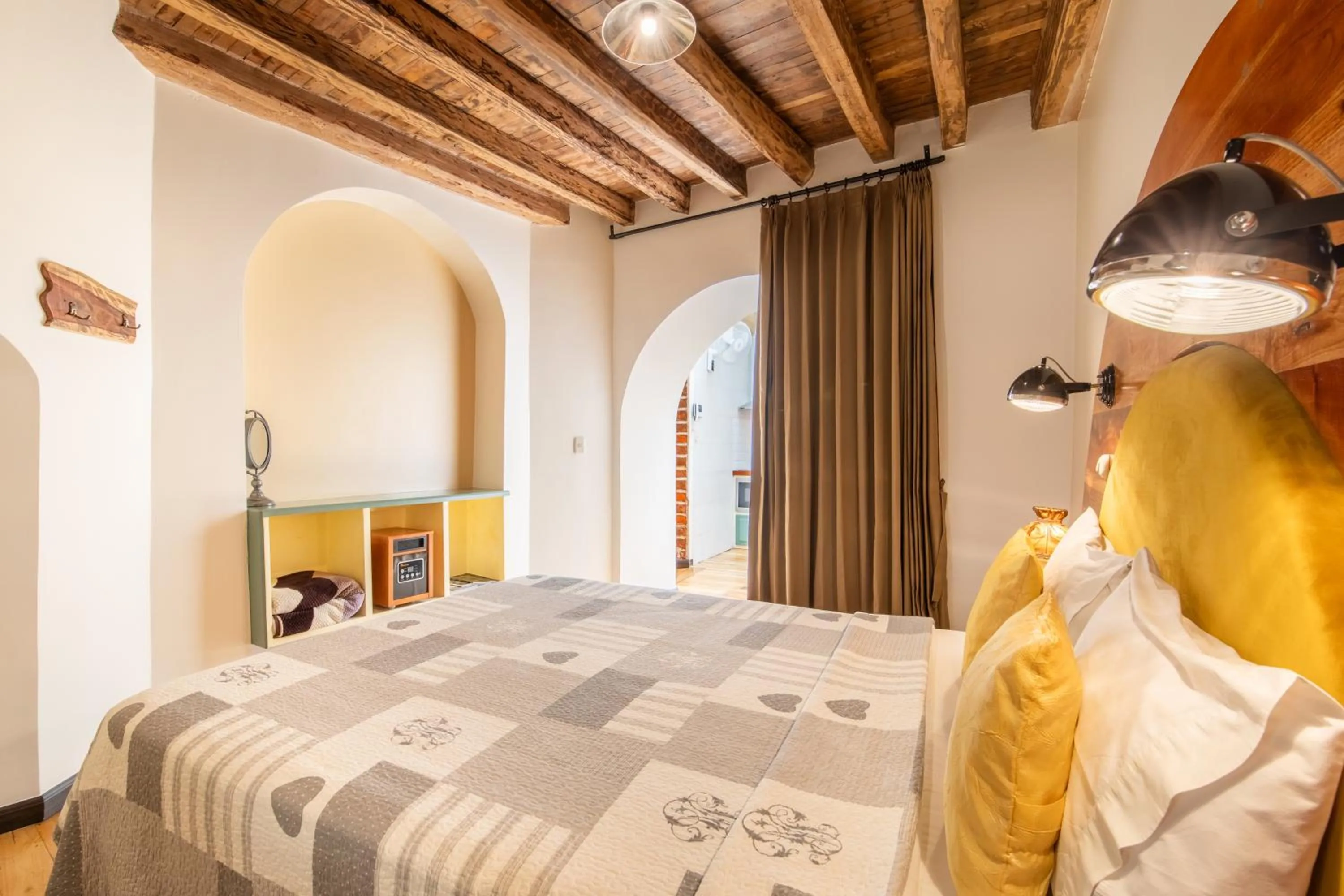 Bed in Old Town Quito Suites, Heritage Hotel, Historic center