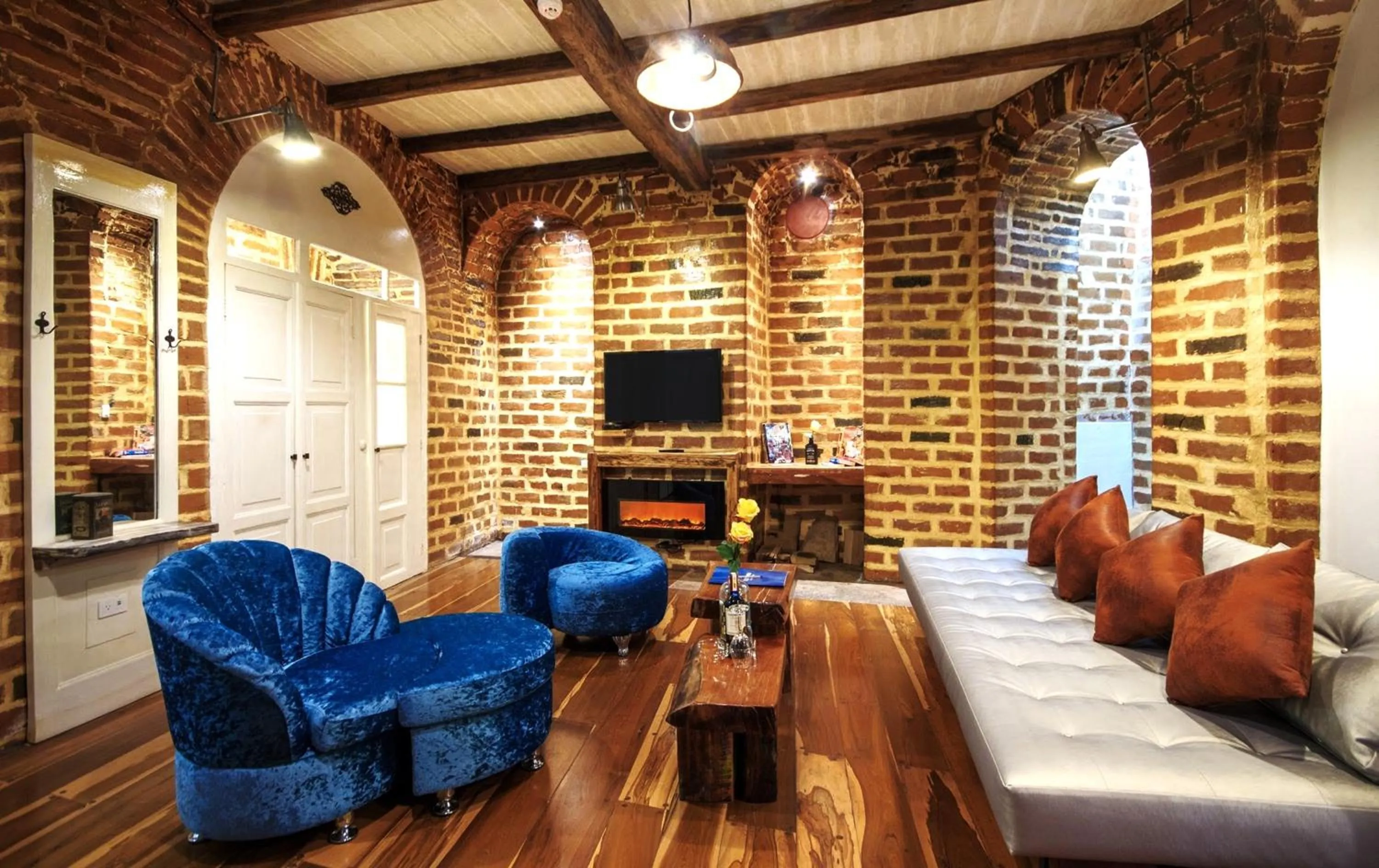 Living room in Old Town Quito Suites, Heritage Boutique Hotel, Where Every Detail Tells a Story