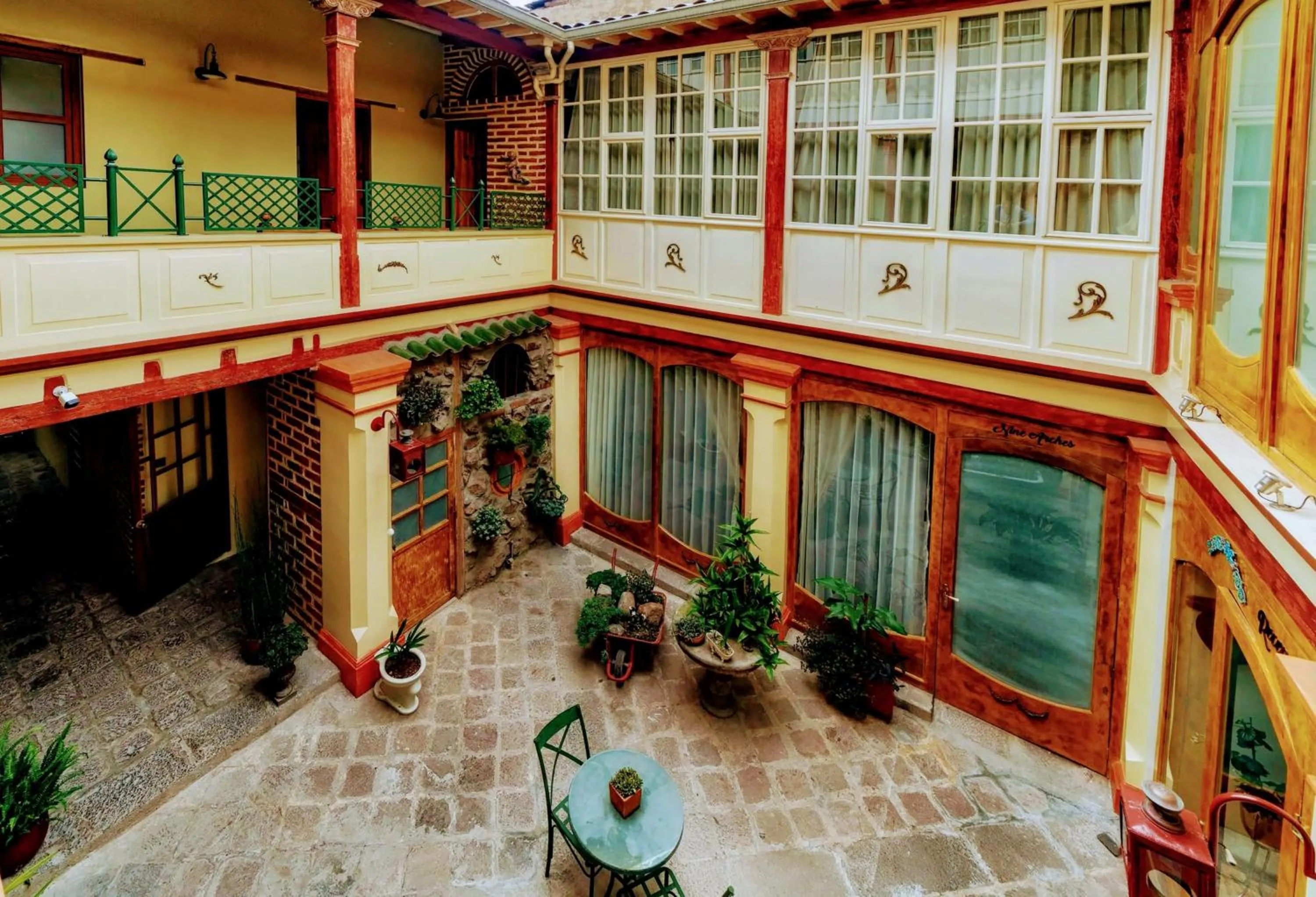 Patio in Old Town Quito Suites, Heritage Boutique Hotel, Where Every Detail Tells a Story