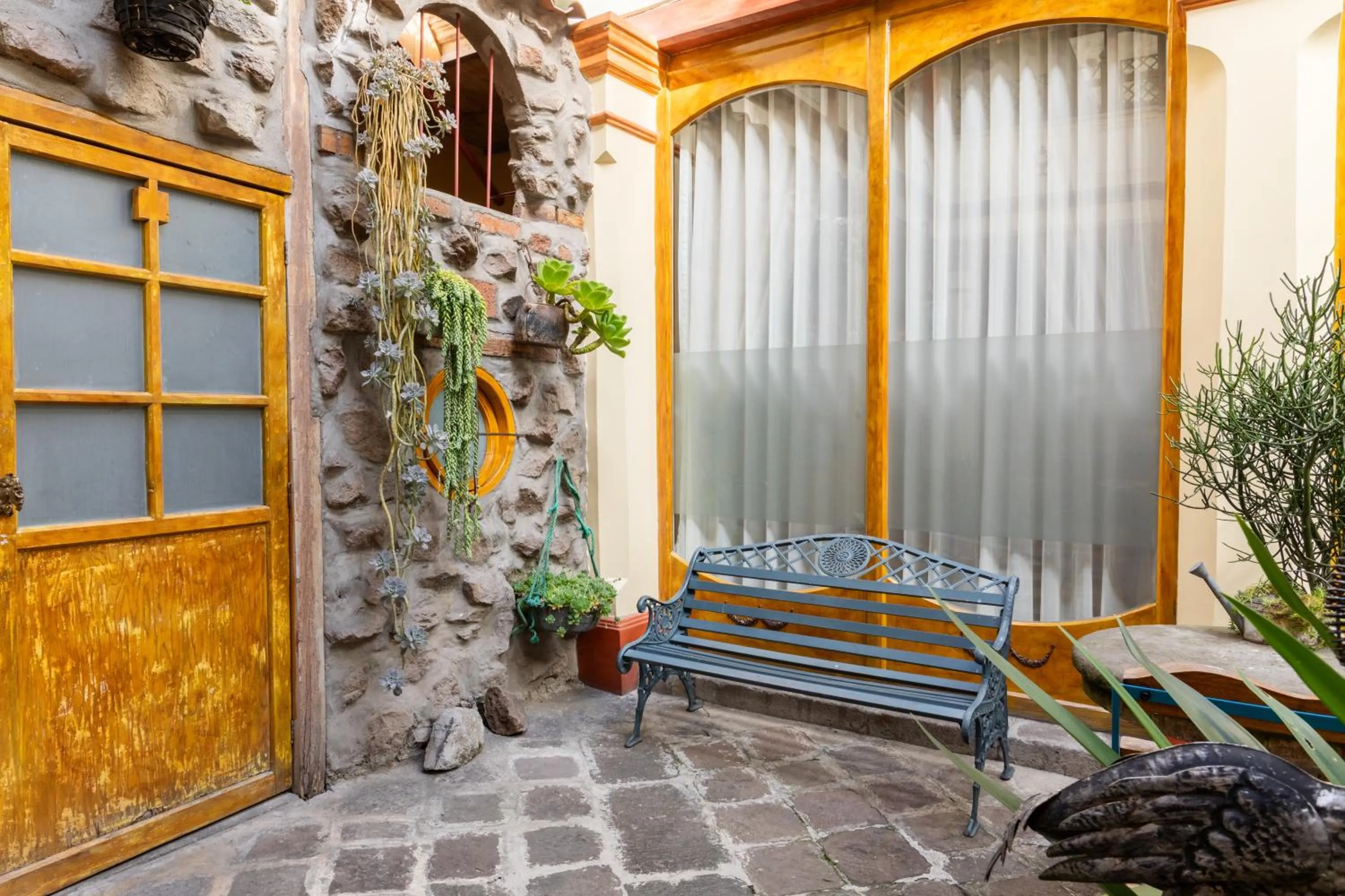 Patio in Old Town Quito Suites, Heritage Hotel, Historic center