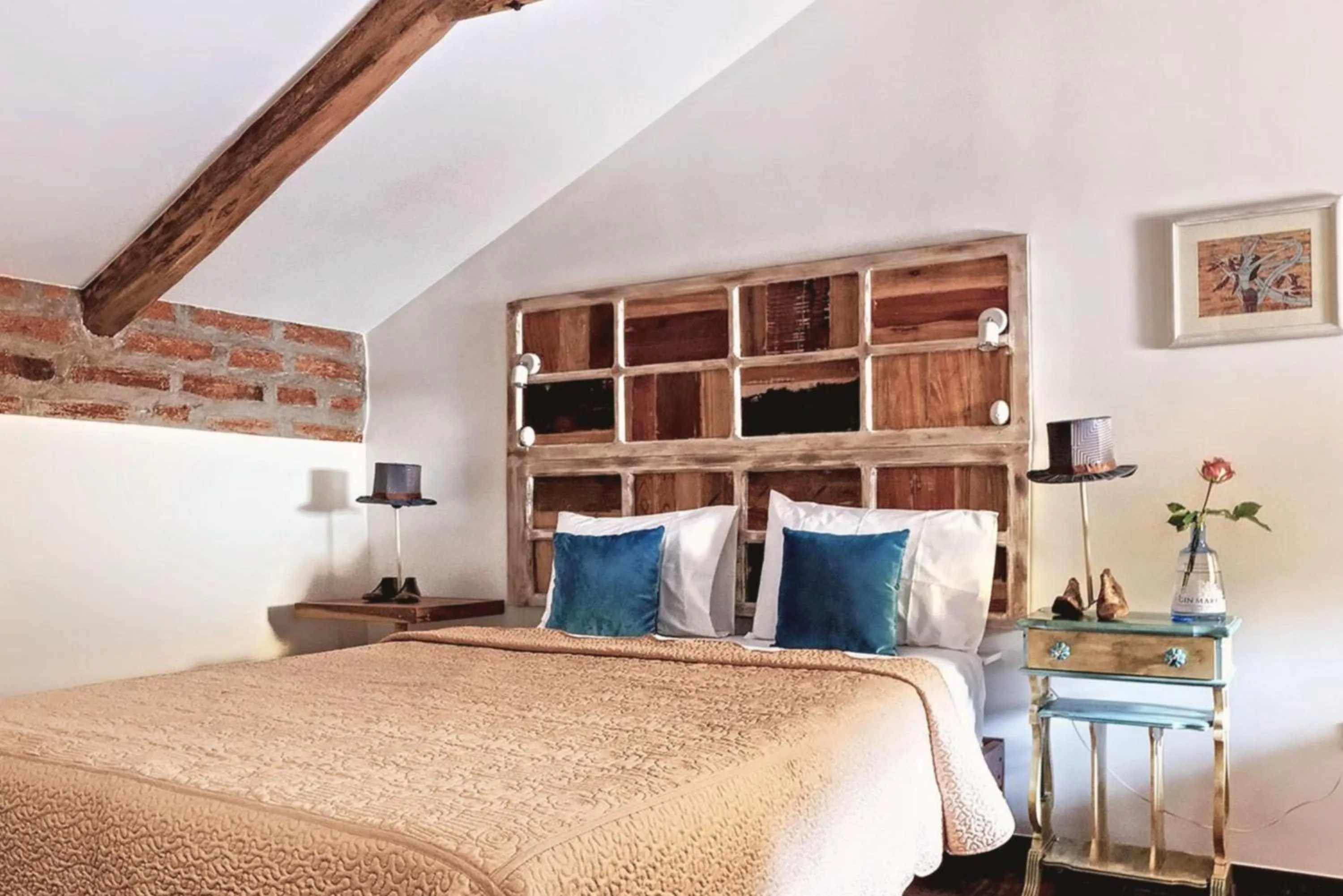 Decorative detail, Bed in Old Town Quito Suites, Heritage Boutique Hotel, Where Every Detail Tells a Story