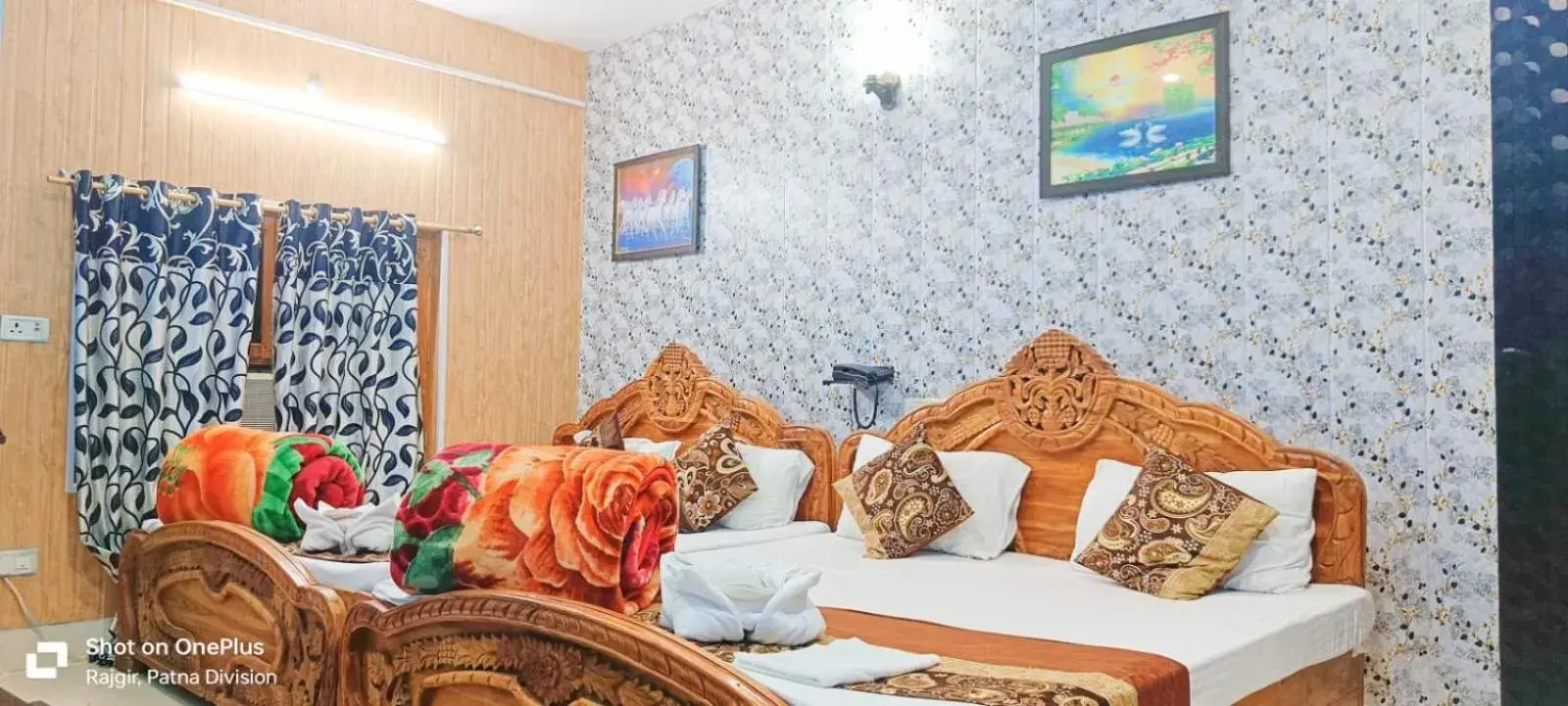 Bed in Hotel Anand LOK Bed in Hotel Anand LOK