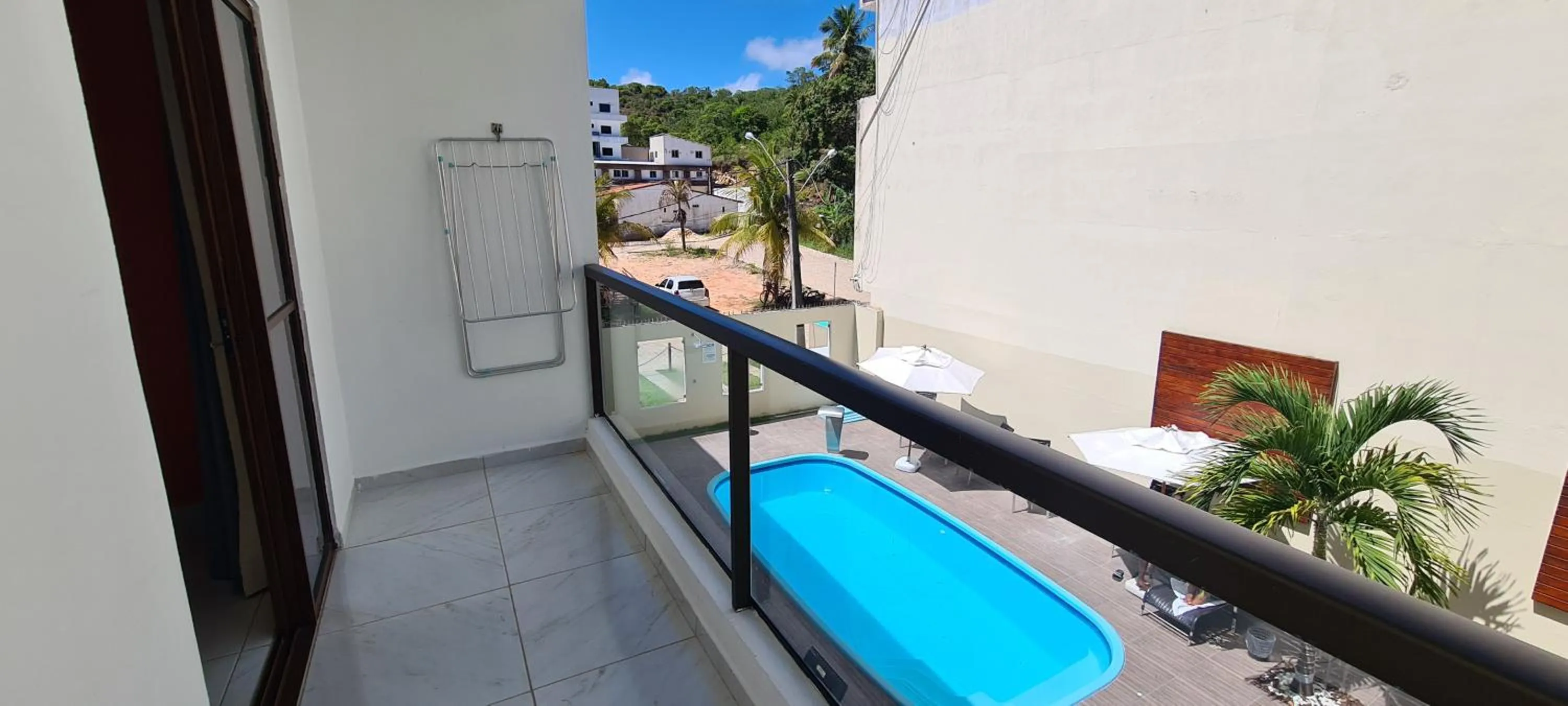 Balcony/Terrace in Pousada Canto dos Corais