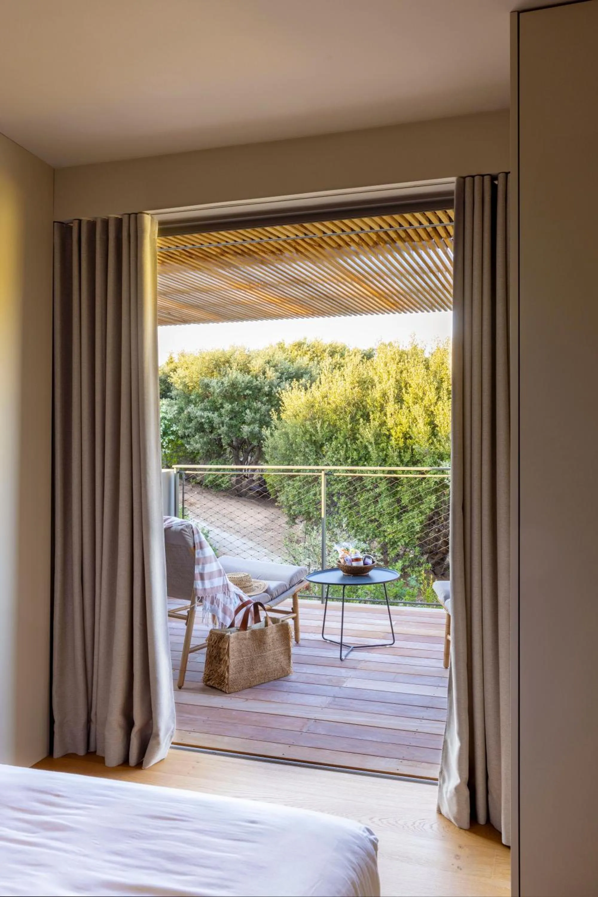Patio, Bed in Domaine Santa Giulia Palace