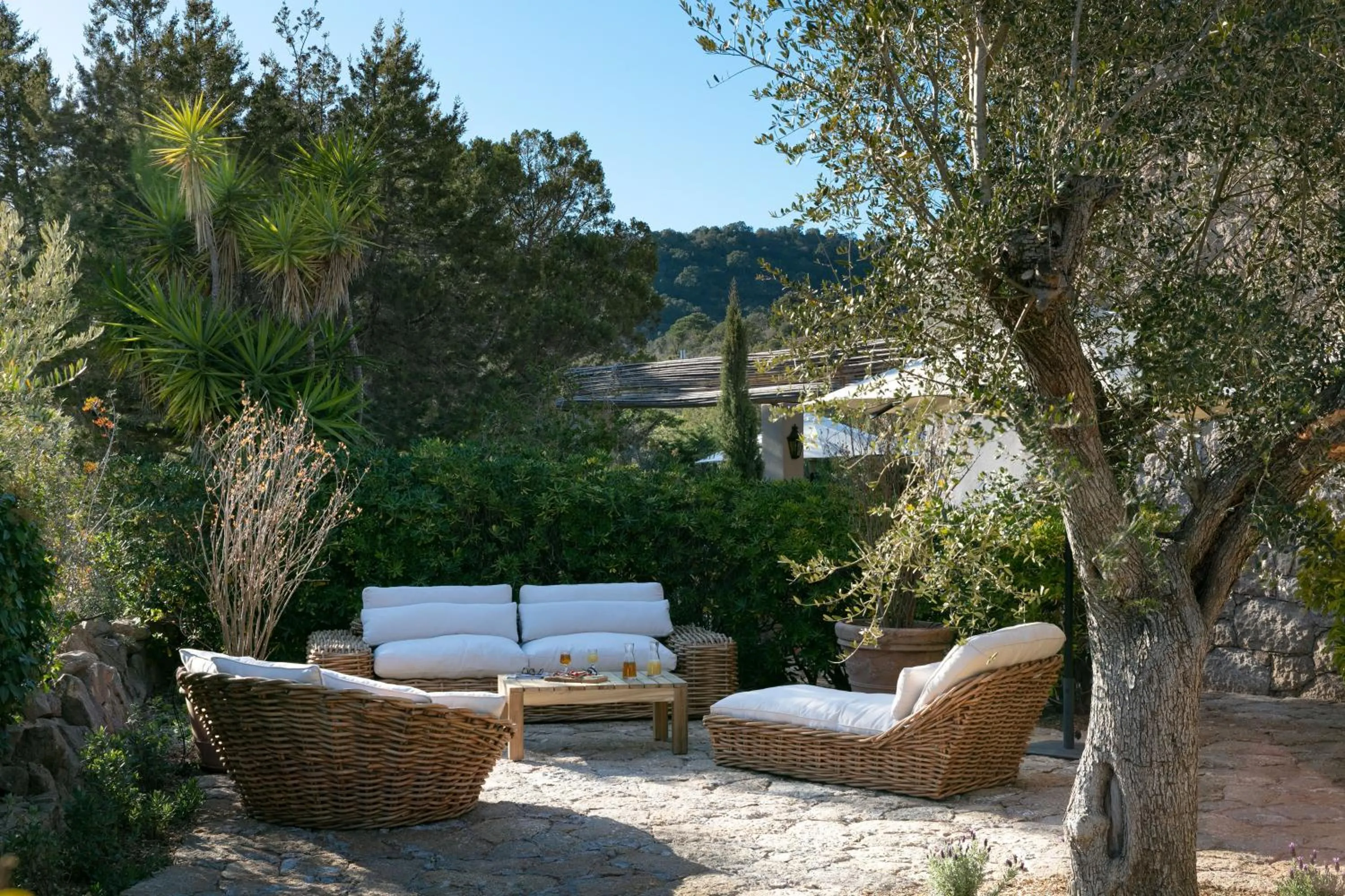 Garden in Domaine Santa Giulia Palace