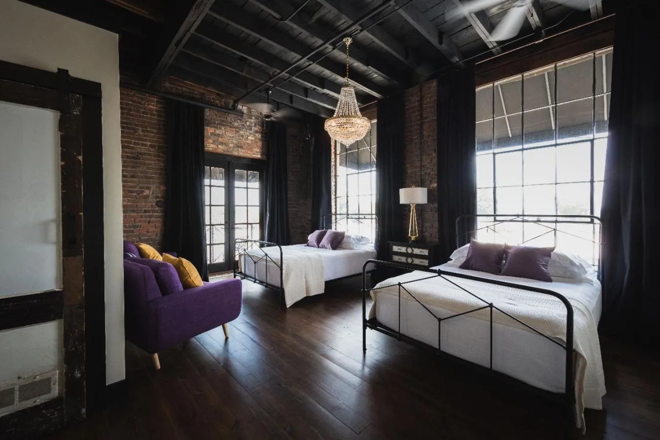 Bed in GunRunner Boutique Hotel