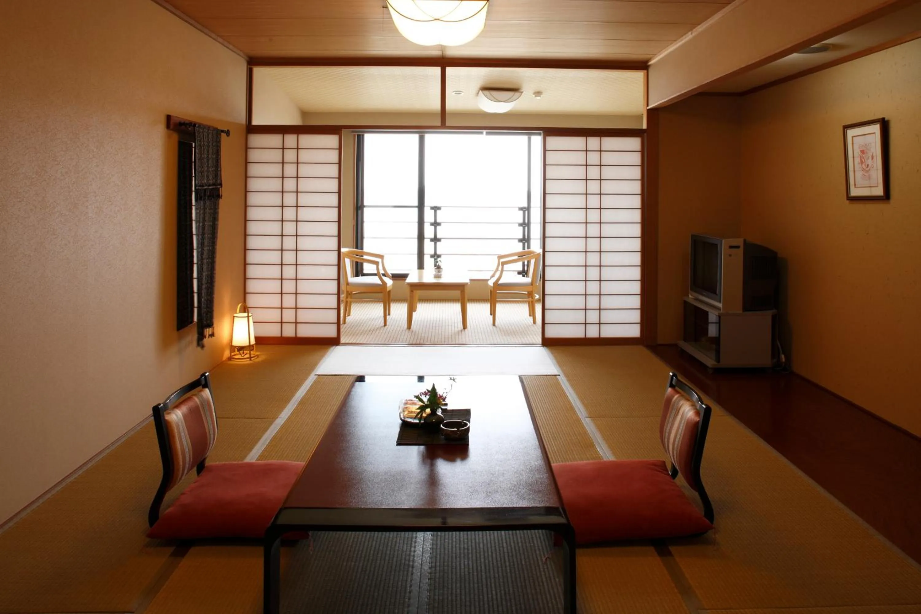 Seating area in Hotel Ubudo