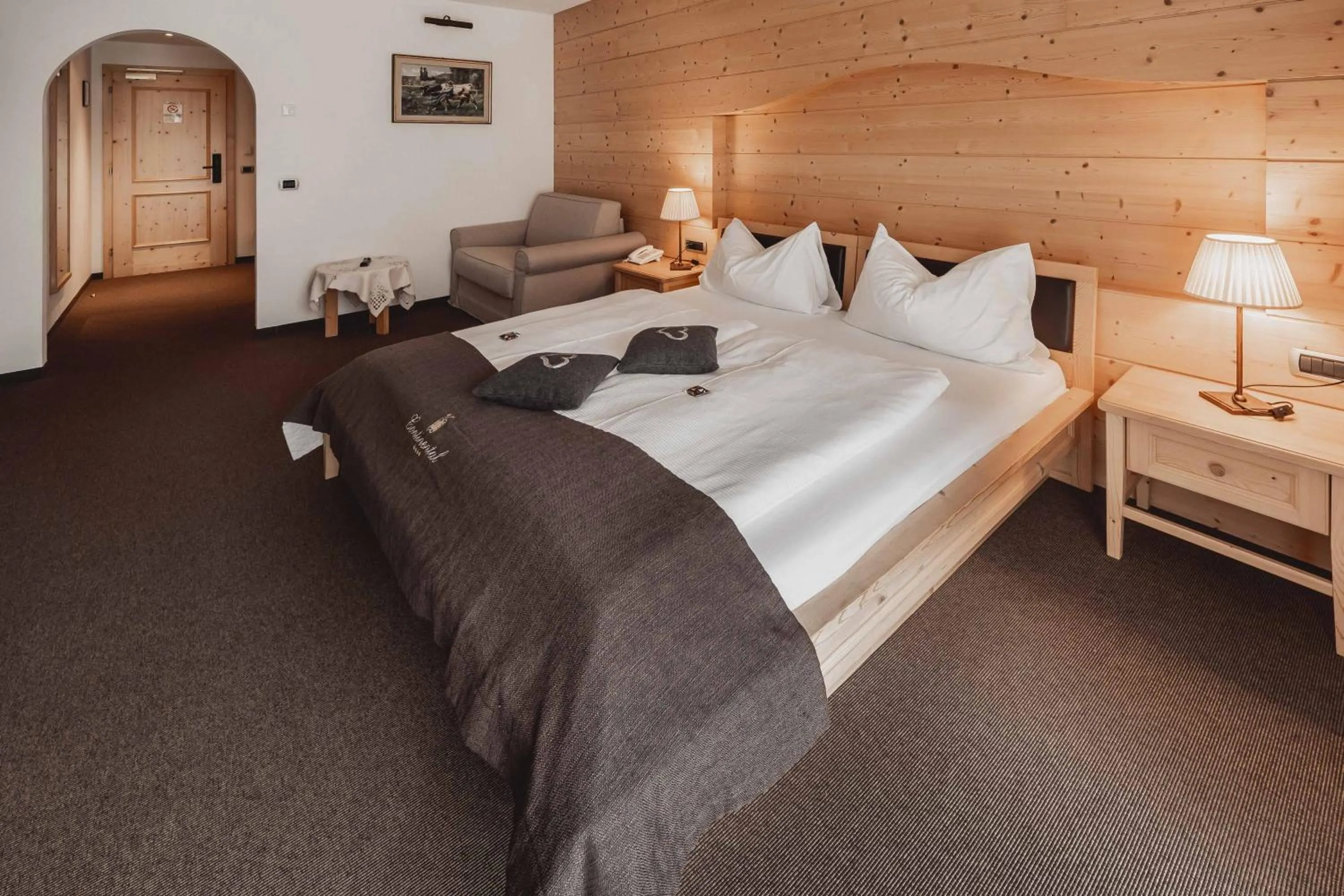 Bedroom, Bed in Hotel Continental Dolomites