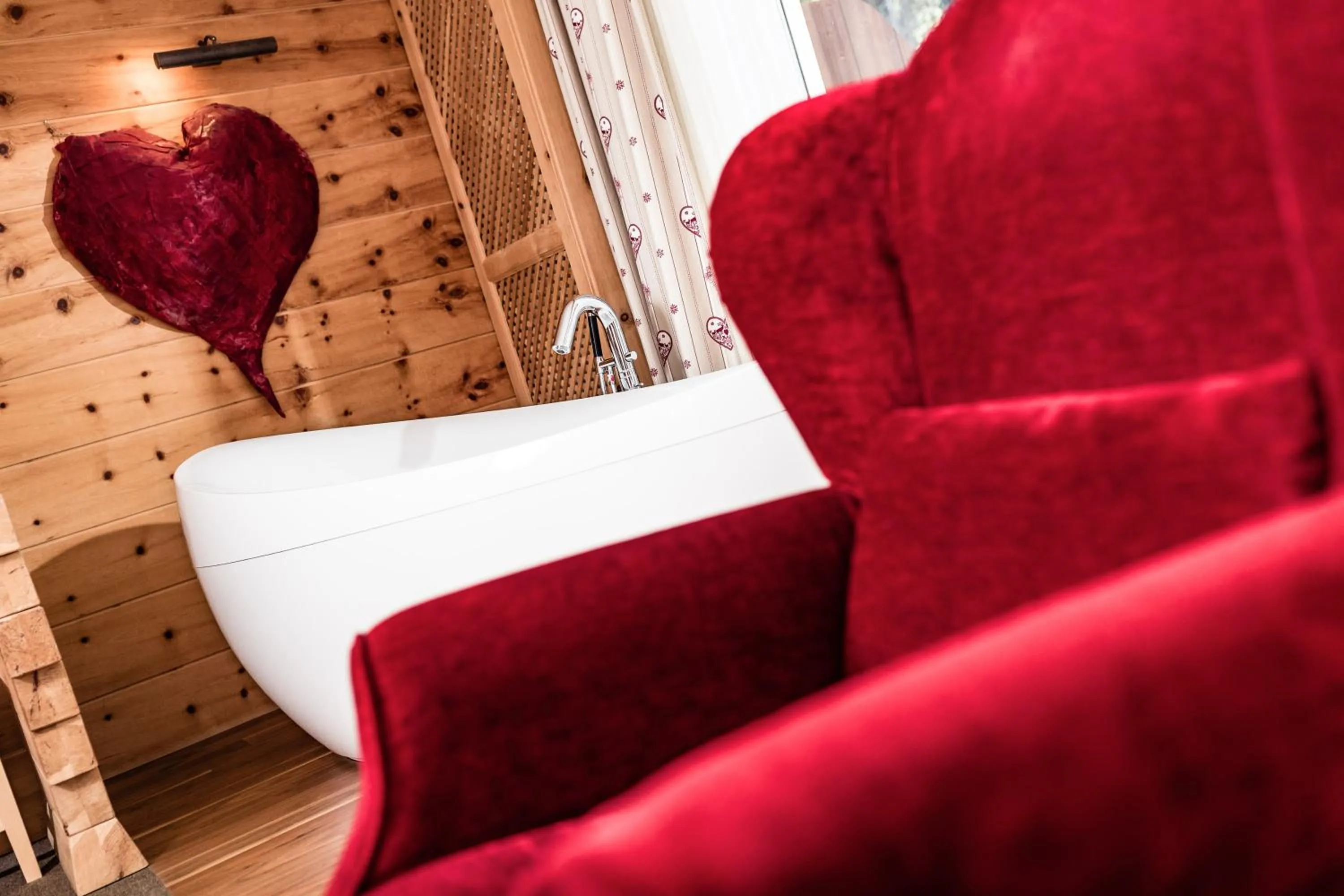 Decorative detail, Bed in Hotel Continental Dolomites