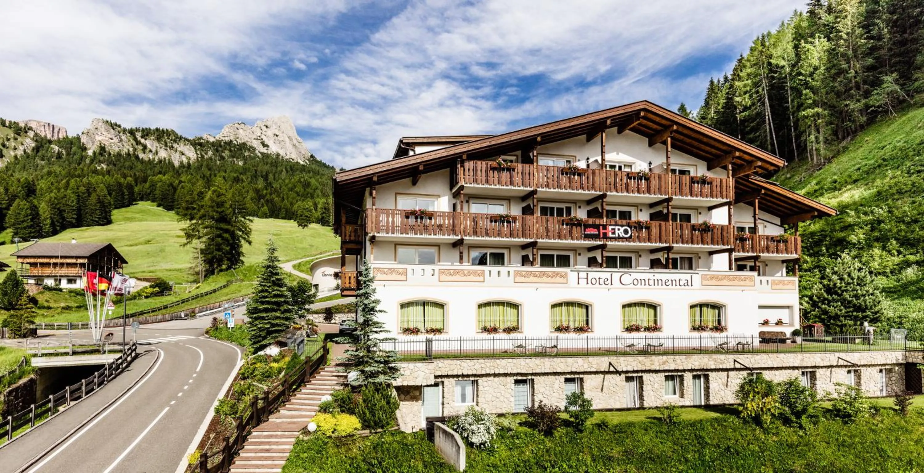 Property building in Hotel Continental Dolomites