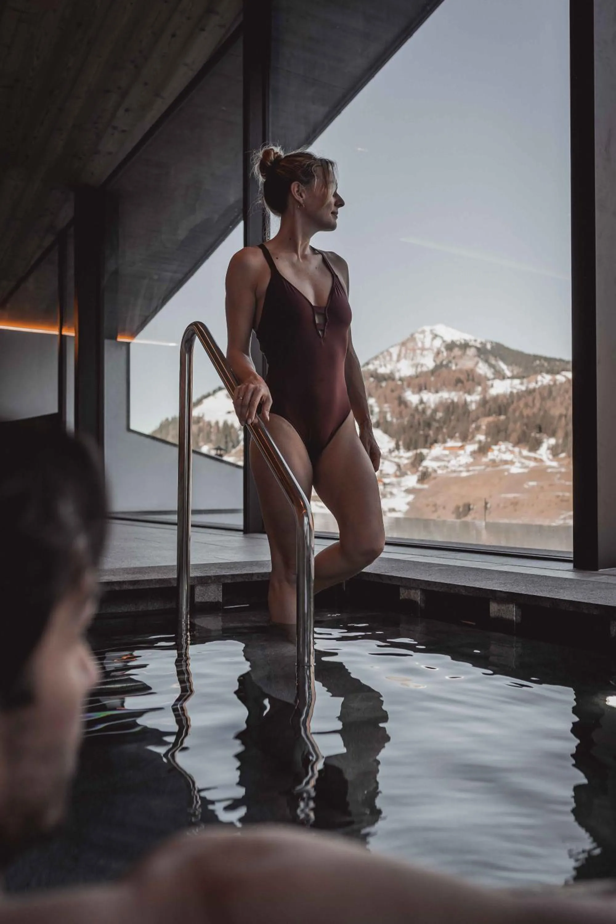 Swimming pool in Hotel Continental Dolomites