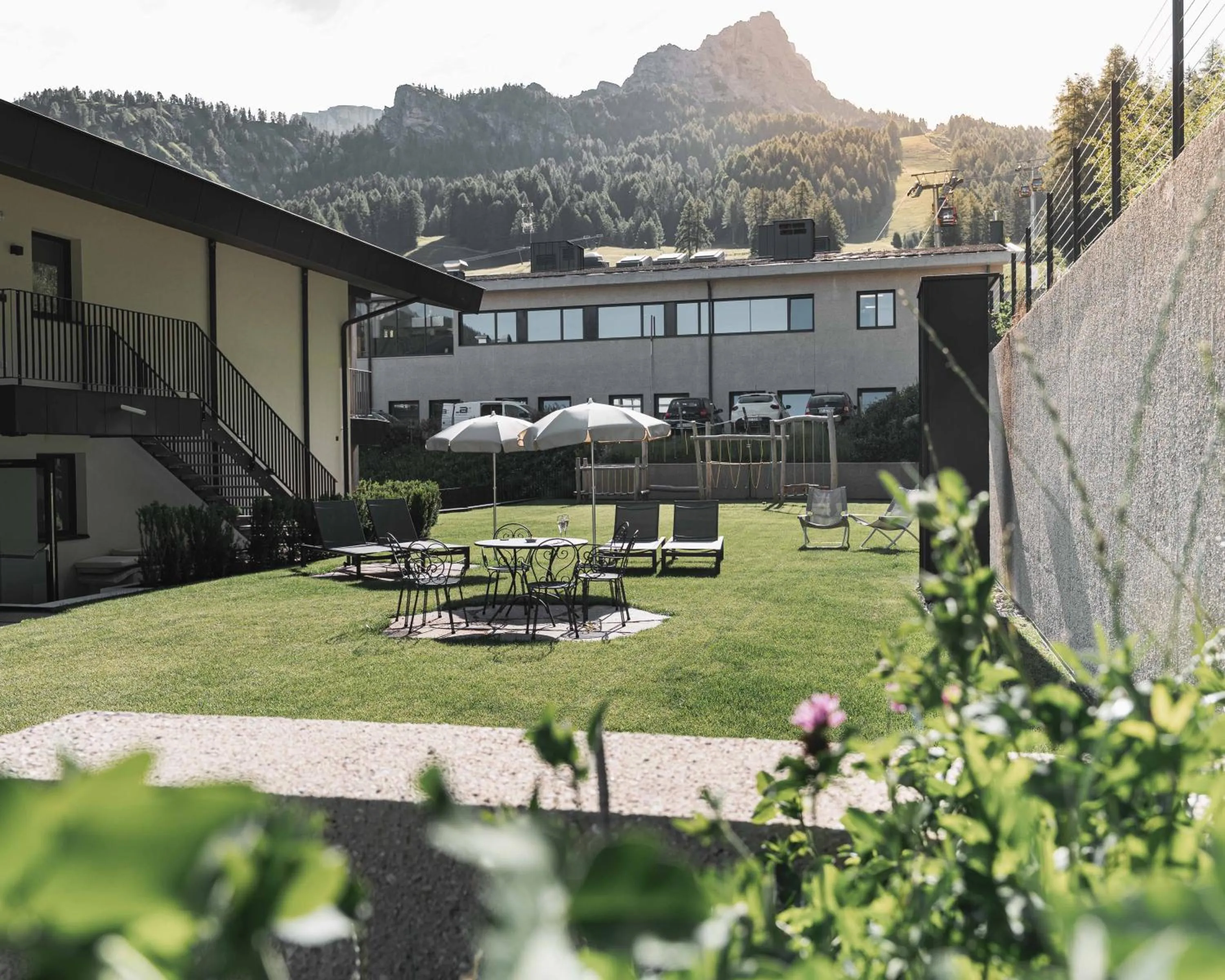 Garden in Hotel Continental Dolomites
