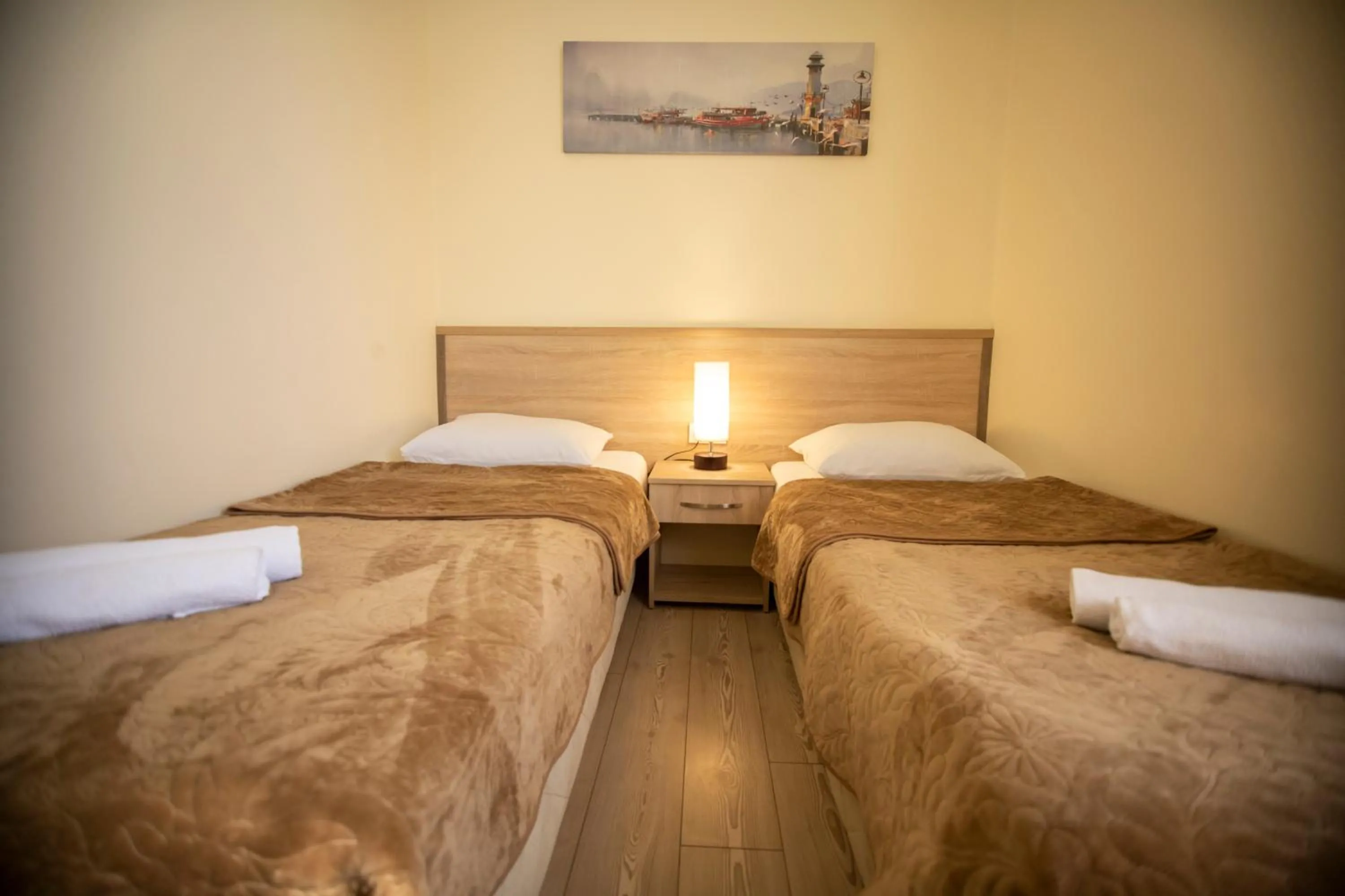 Bed in Hotel Chveni Ezo