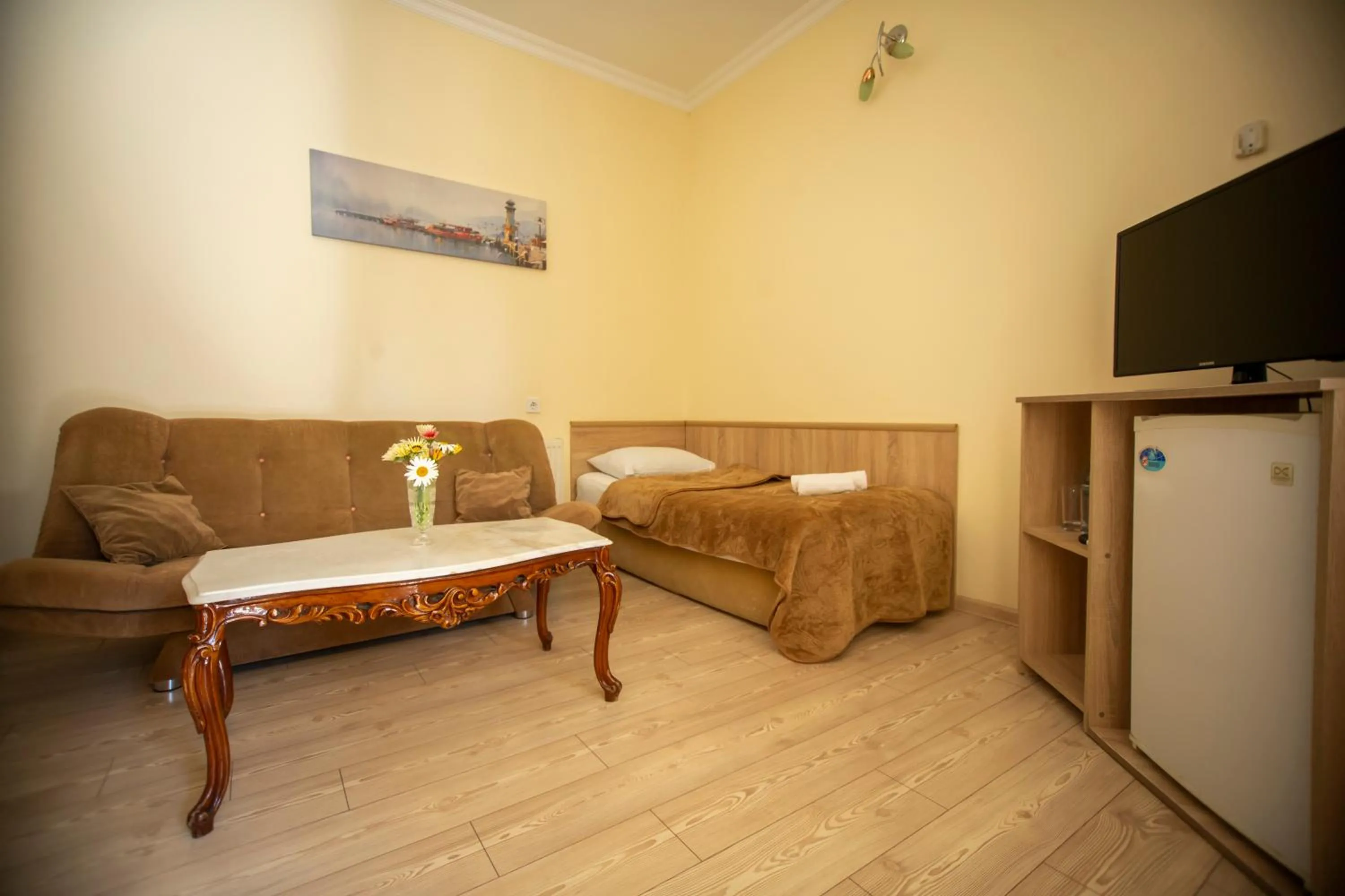 Seating area in Hotel Chveni Ezo