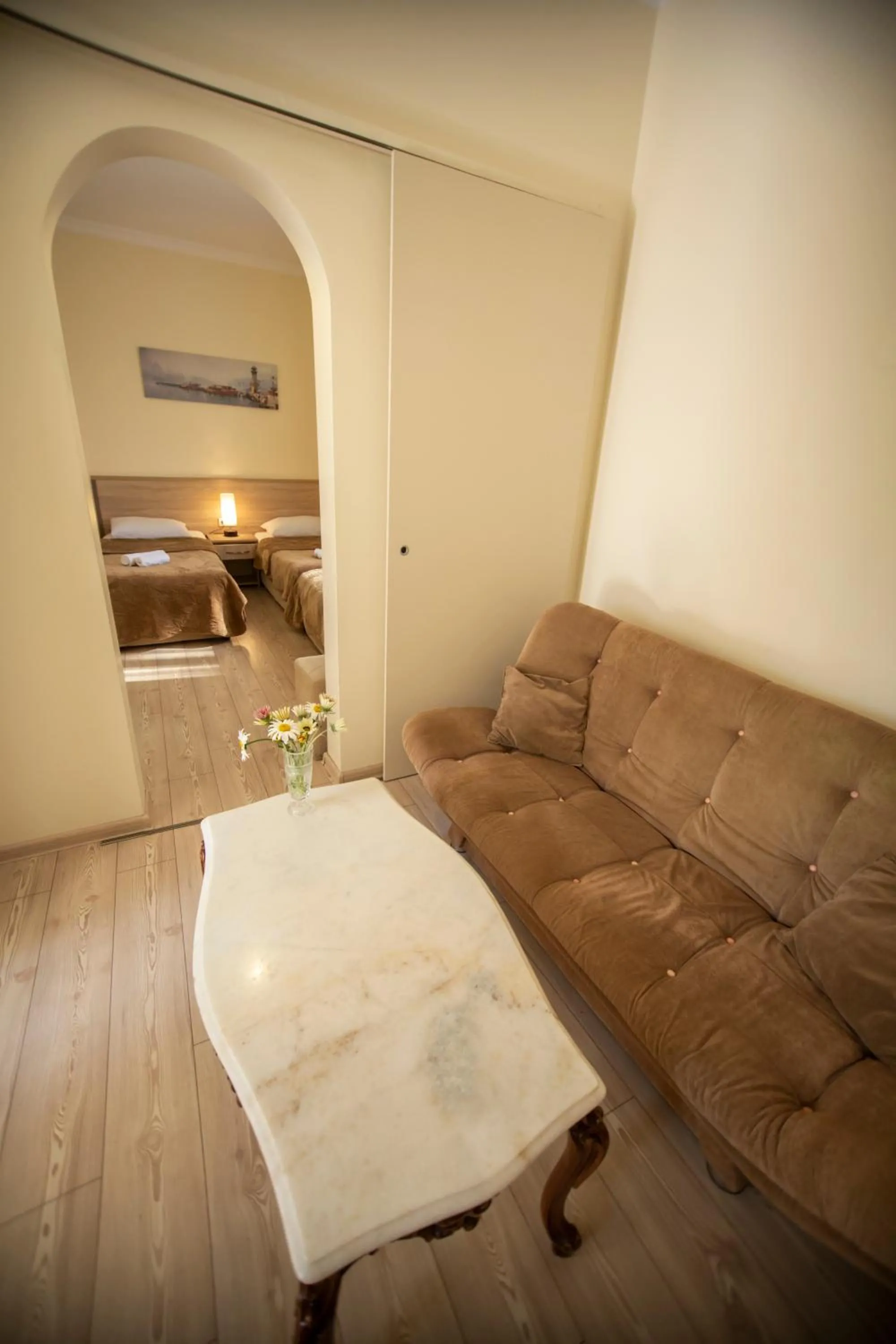 Seating area in Hotel Chveni Ezo