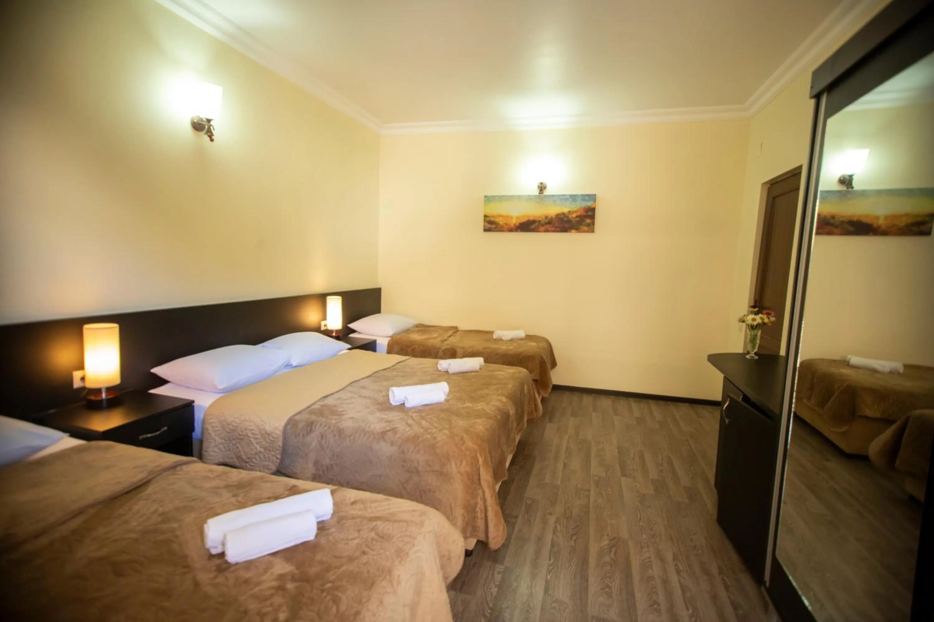Bed in Hotel Chveni Ezo