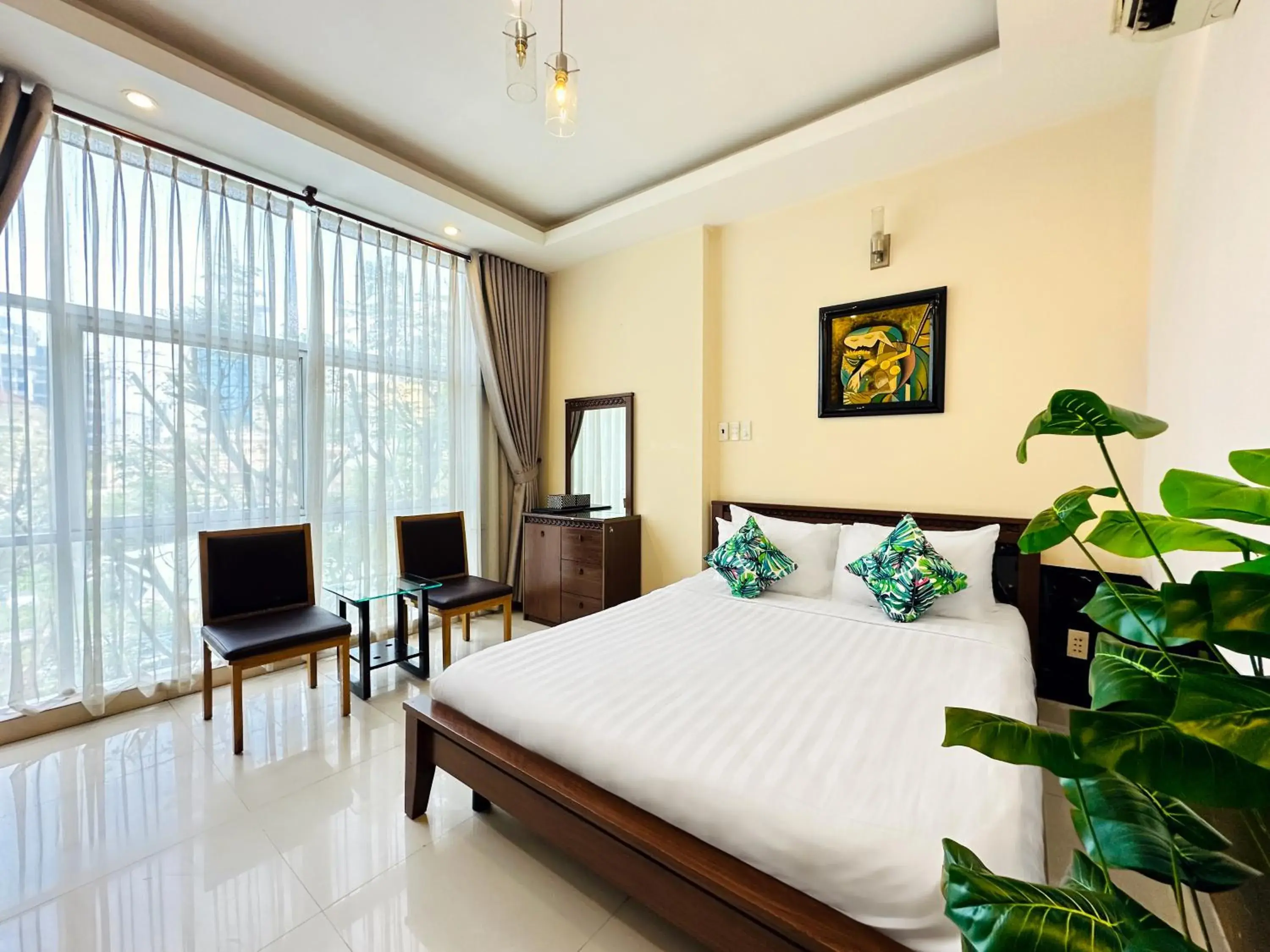 View (from property/room), Bed in Calmette Hotel 151 - Ben Thanh View (from property/room), Bed in Calmette Hotel 151 - Ben Thanh