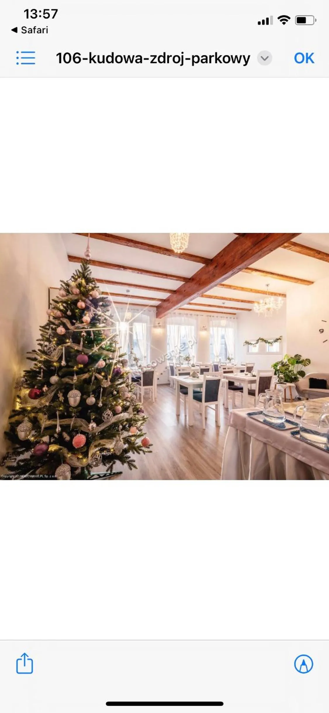 Seating area in Parkowy Kudowa