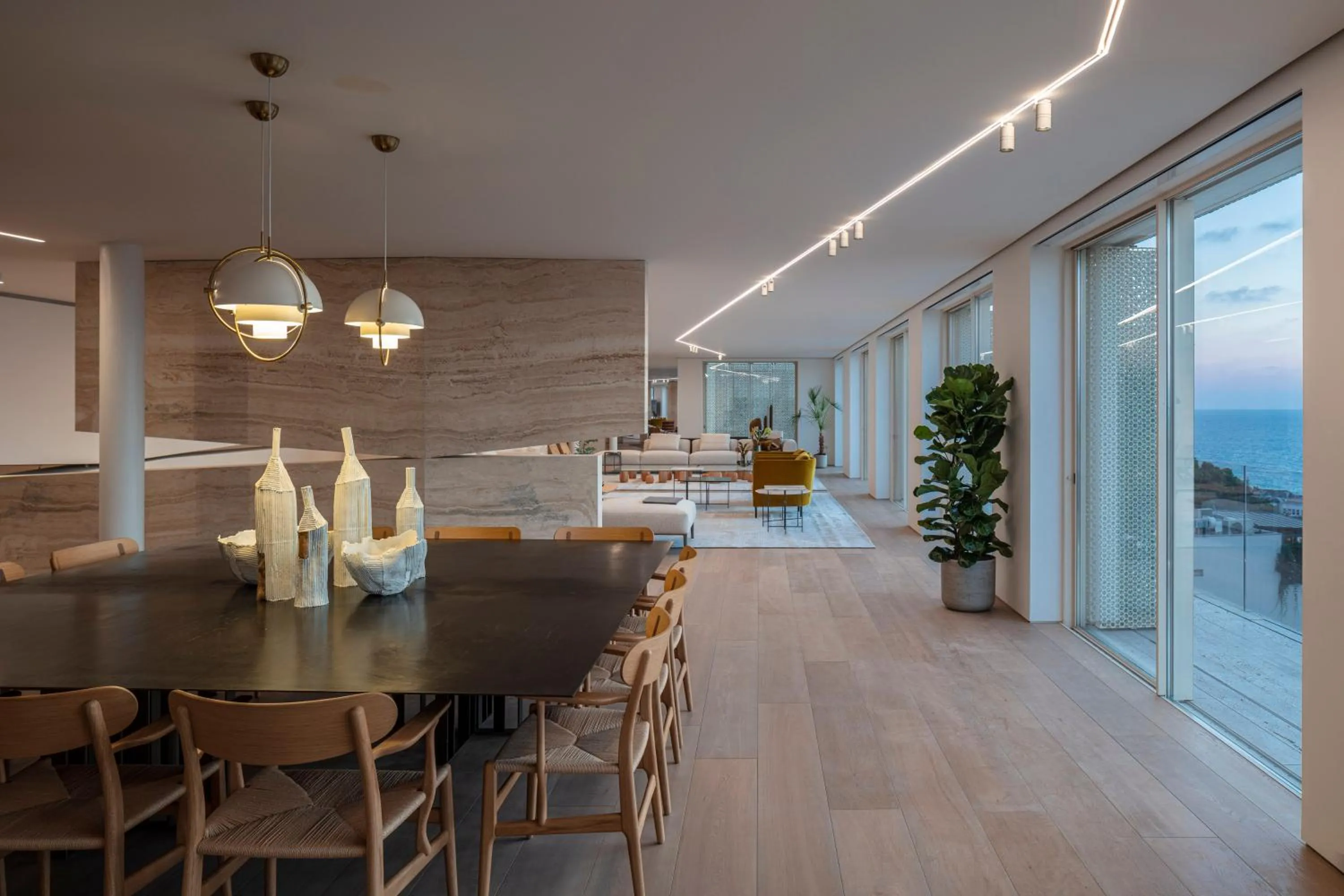 Dining area in The Jaffa - Fattal Limited Edition