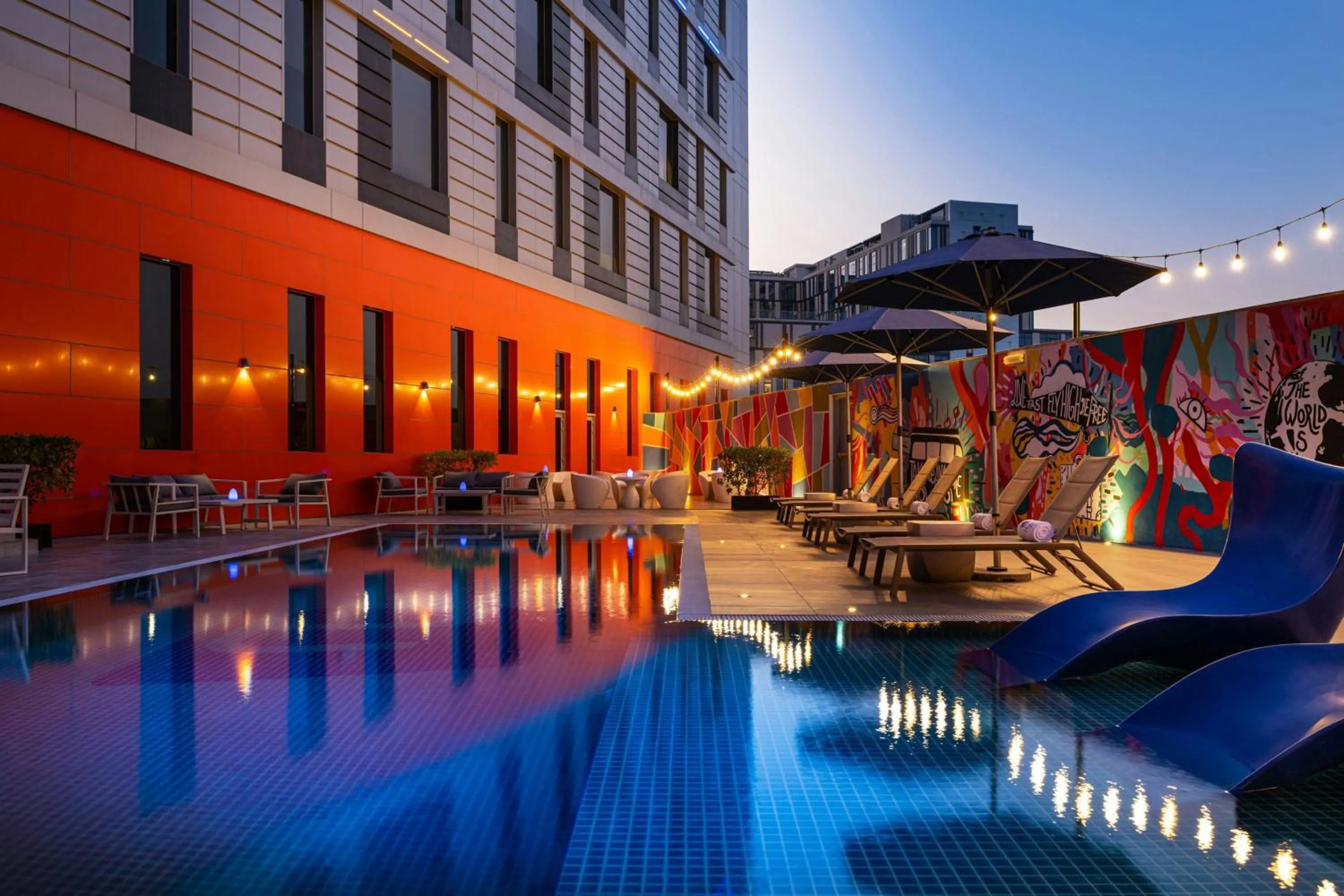 Swimming pool in Aloft Dubai South