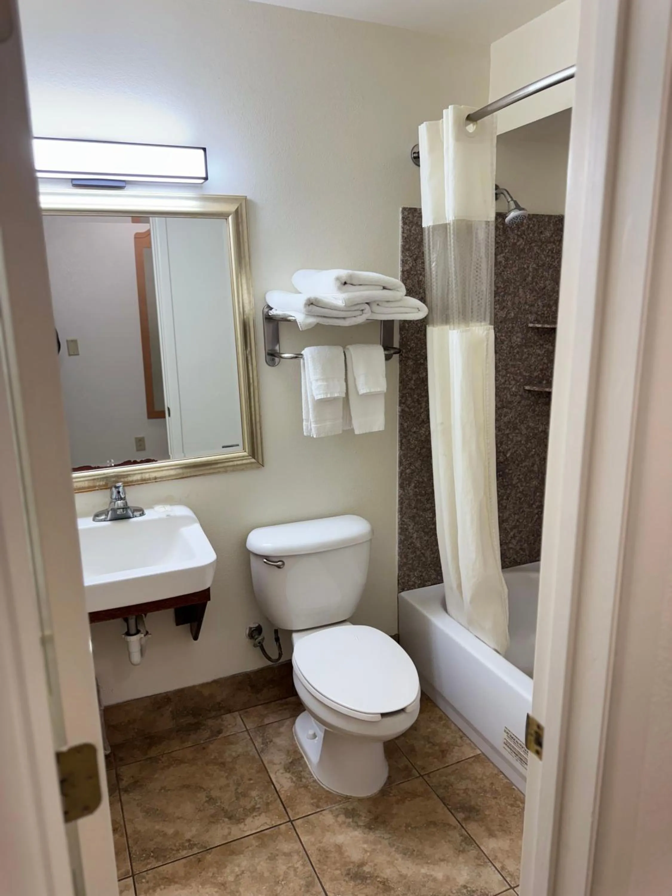 Bathroom in Blue Bonnet Suites -Lubbock, TX - Medical Center