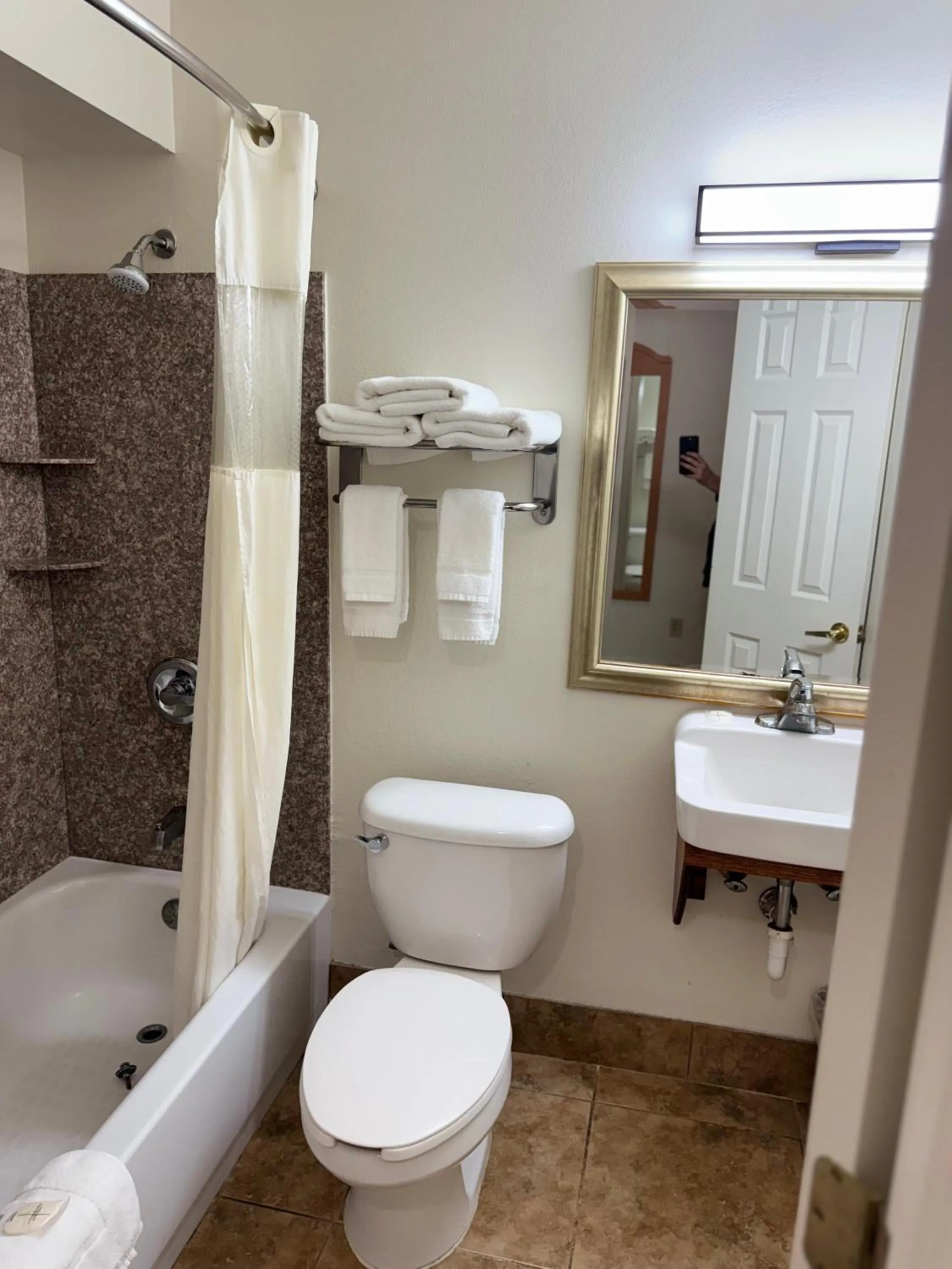Bathroom in Blue Bonnet Suites -Lubbock, TX - Medical Center