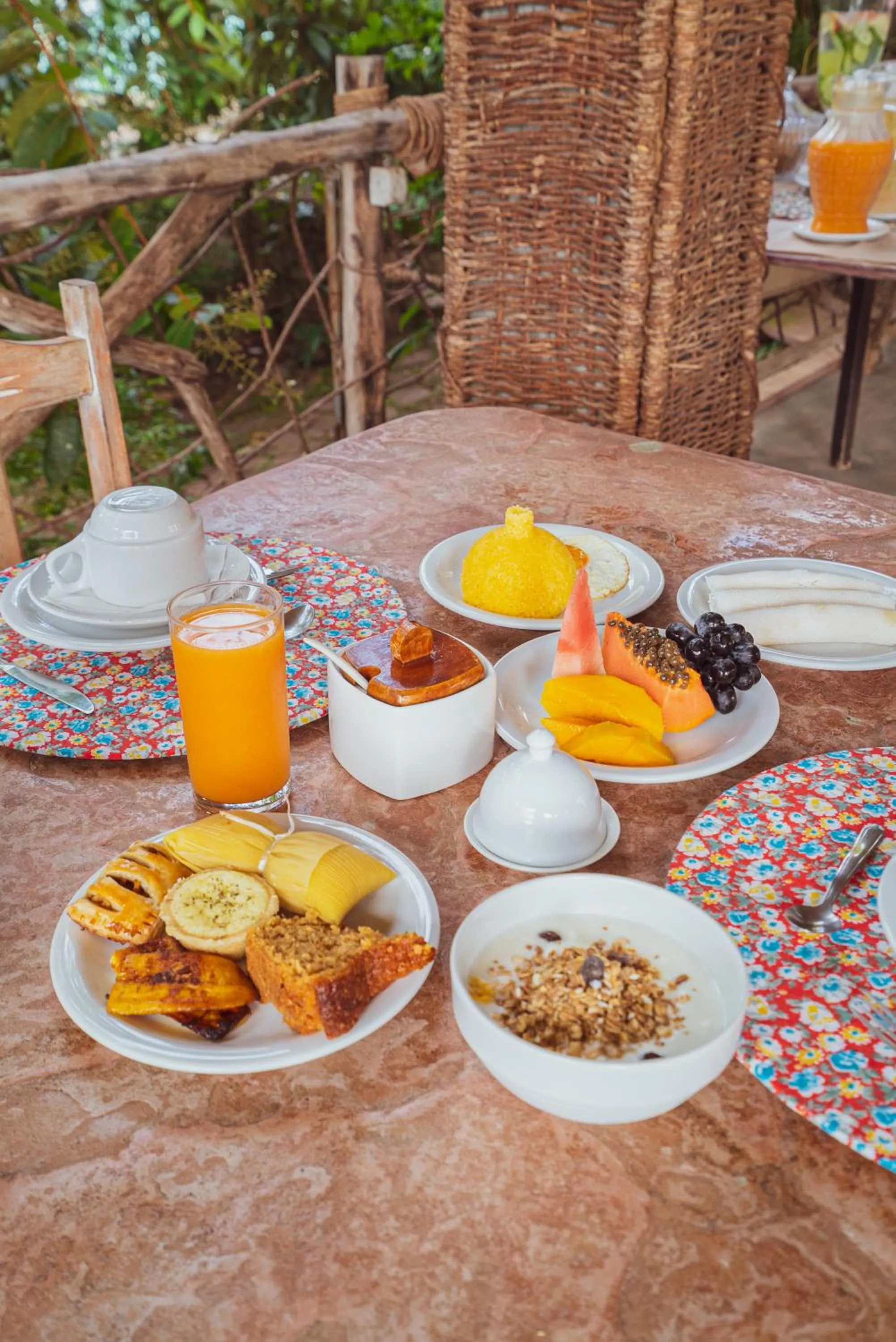 Breakfast in Pousada Alto do Cajueiro