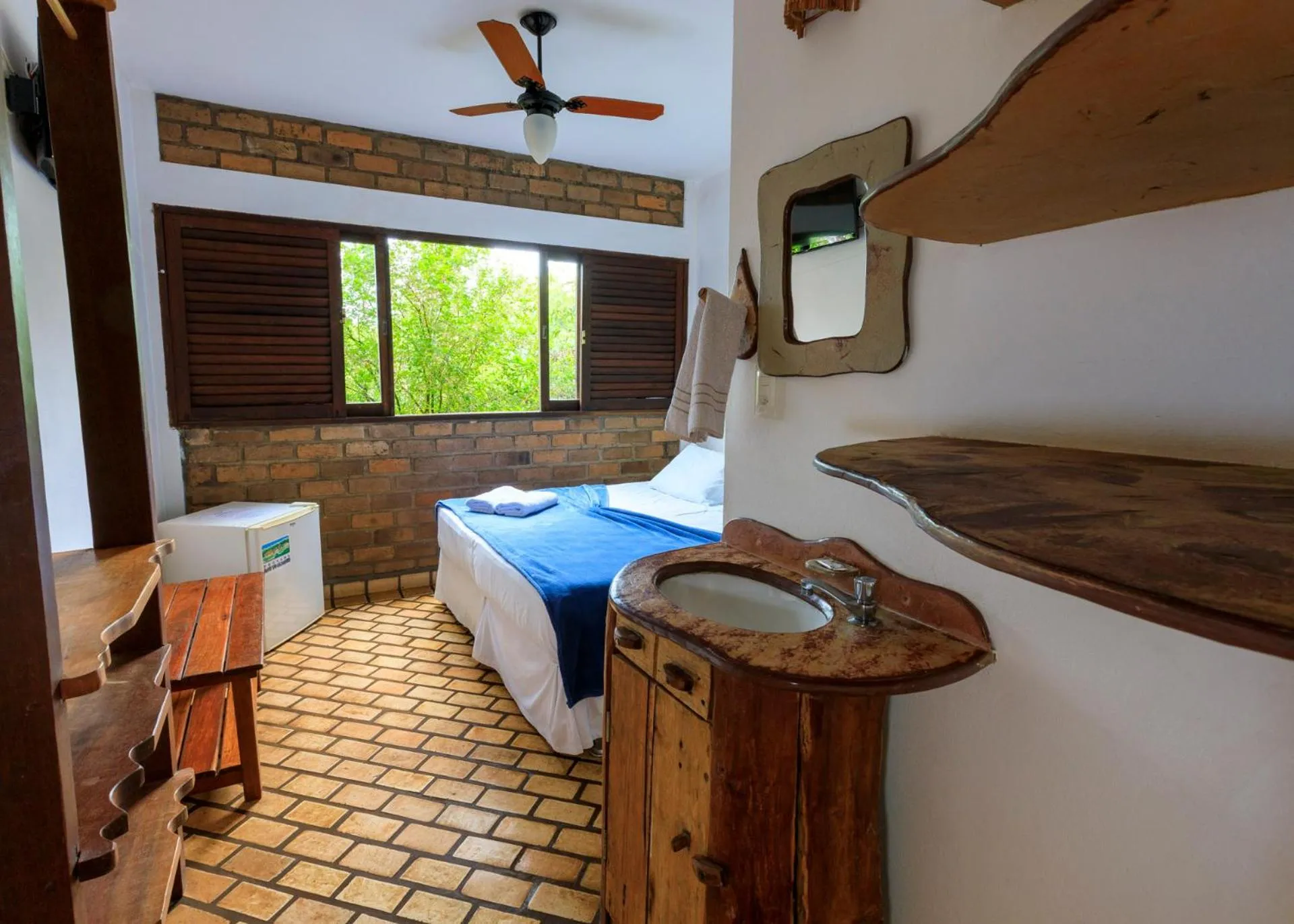 Bedroom, Bed in Pousada Alto do Cajueiro