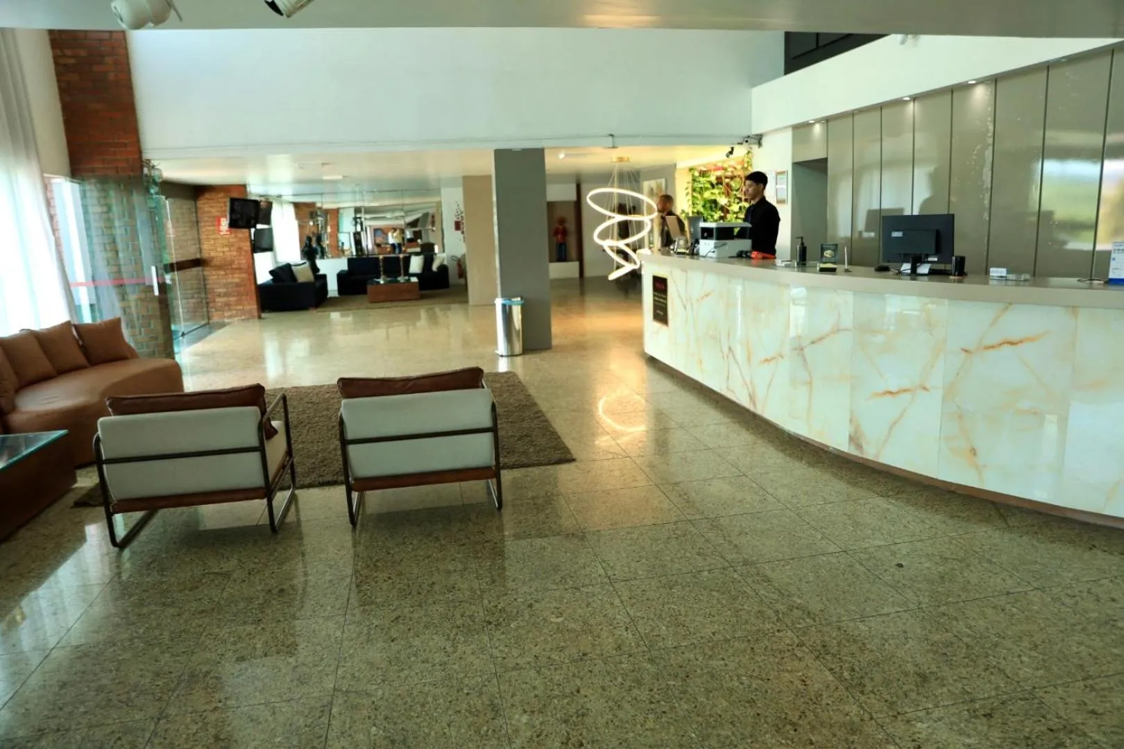 Seating area in Hotel Village Premium Caruaru