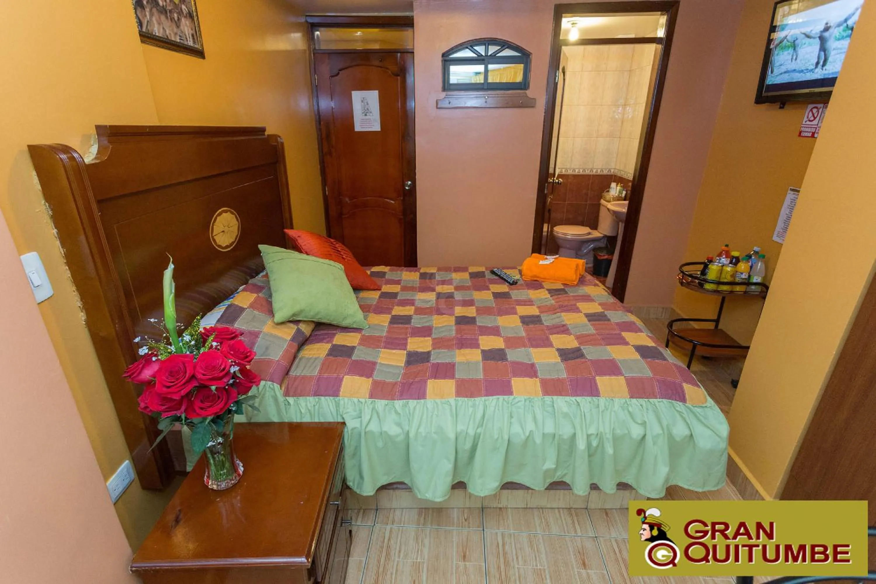 Decorative detail, Bed in Hotel Gran Quitumbe