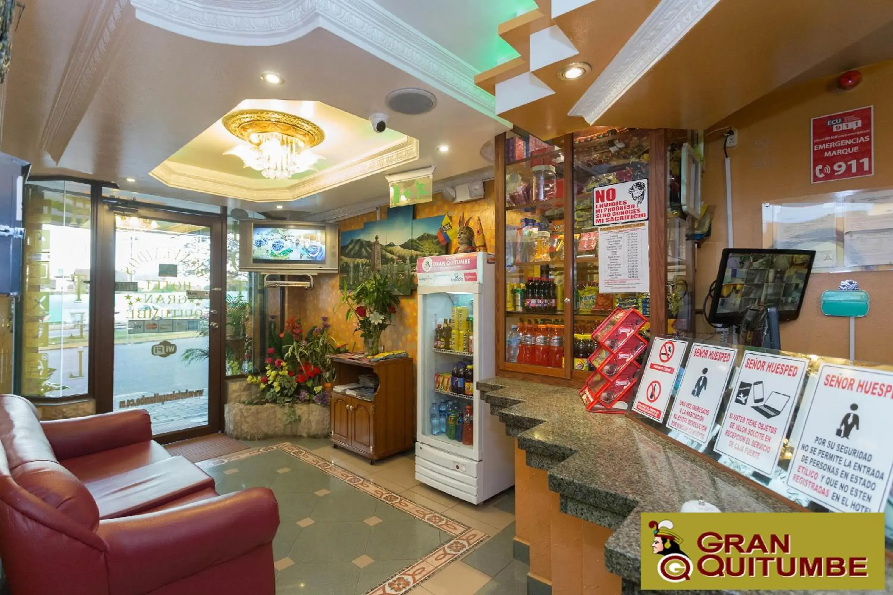 Lobby or reception in Hotel Gran Quitumbe Lobby or reception in Hotel Gran Quitumbe