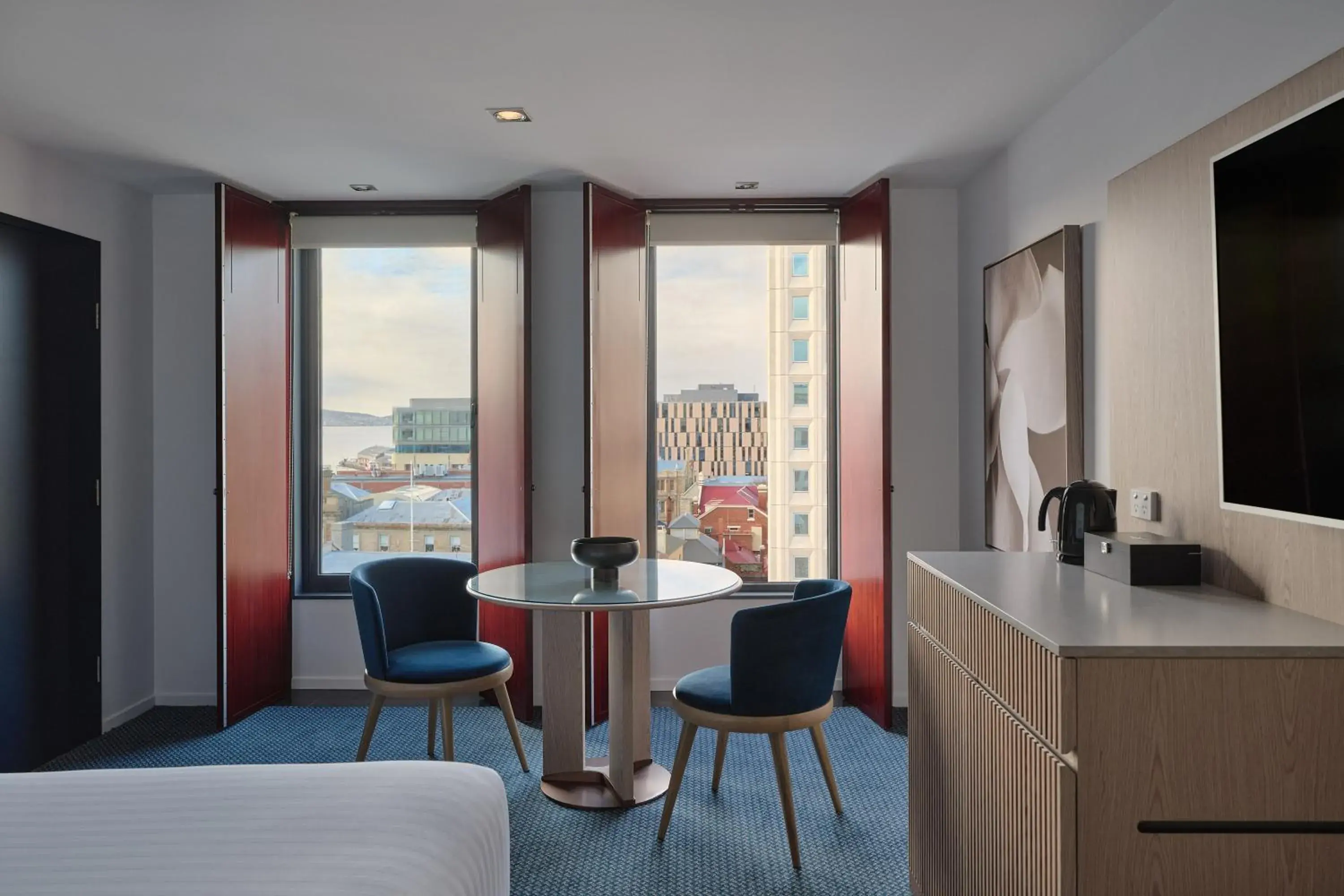 View (from property/room), Bed in RACV Hobart Hotel View (from property/room), Bed in RACV Hobart Hotel