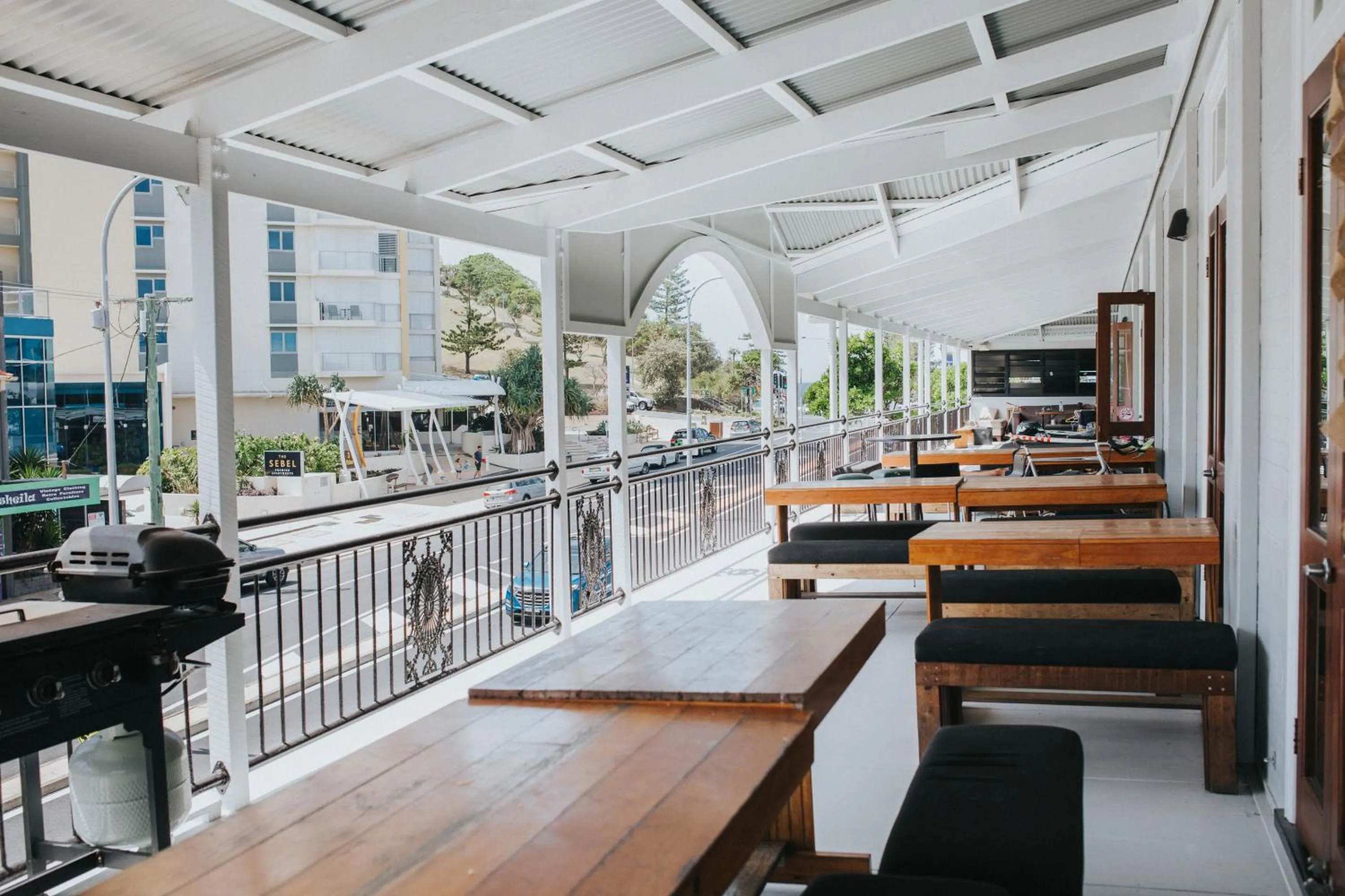 Patio in Coolangatta Sands Hotel