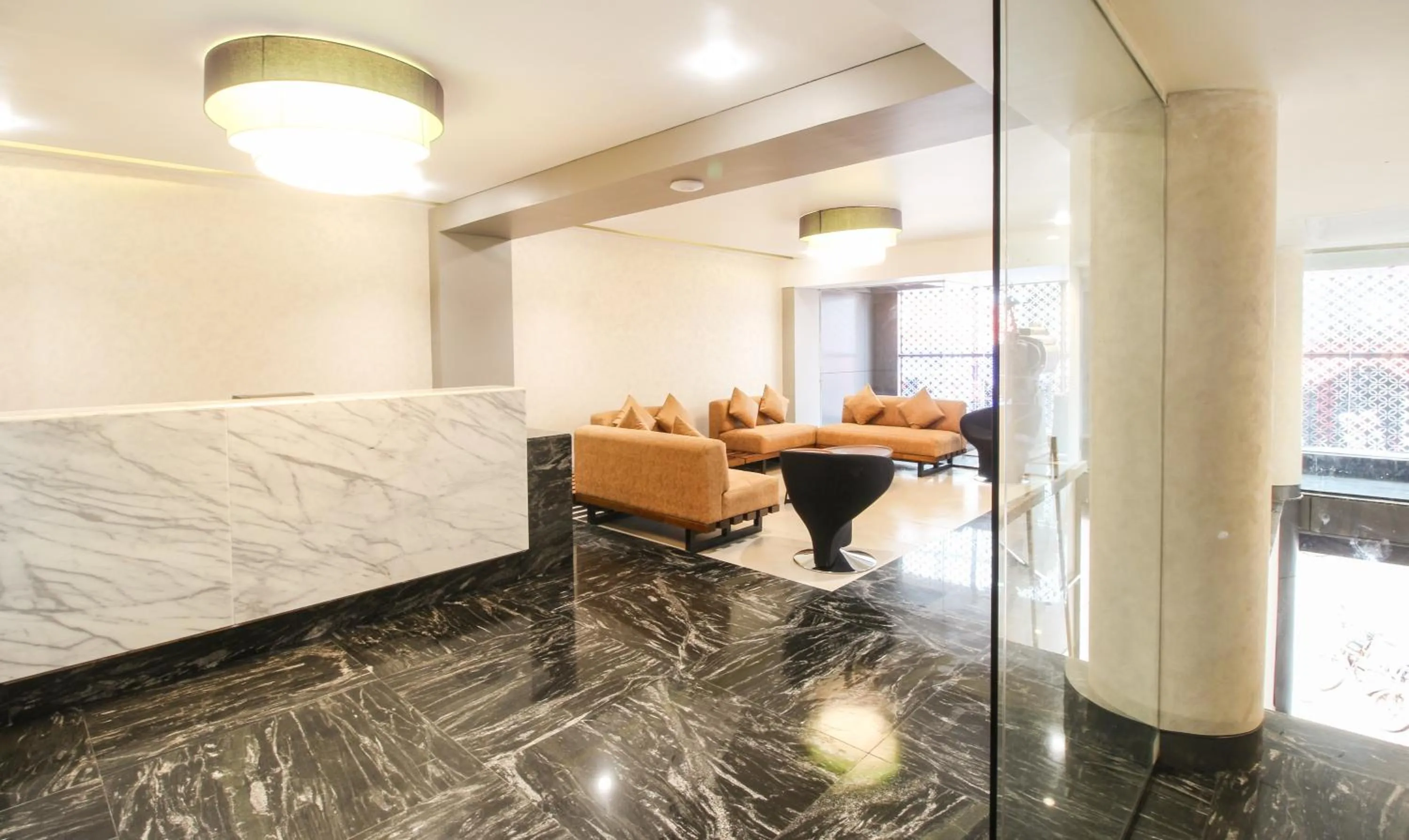 Seating area in Treebo Elite Residency - 2 kms from Railway station