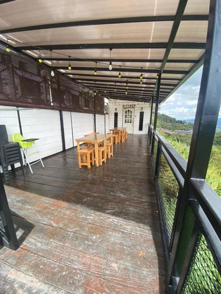 Communal kitchen in Bayu Senja Lodge