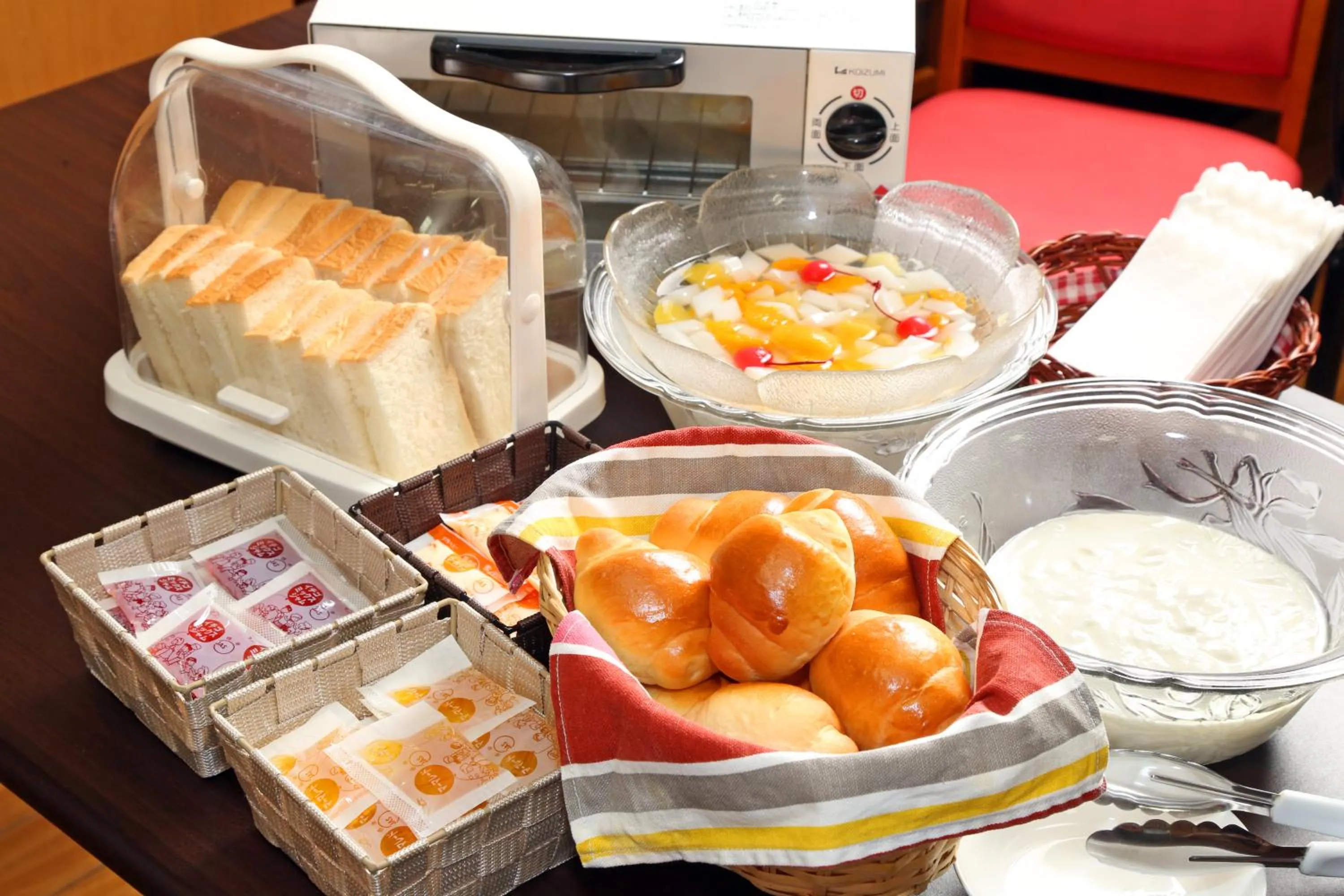 Buffet breakfast in Green Rich Hotel Aso Kumamoto Airport (Artificial hot spring Futamata Yunohana)