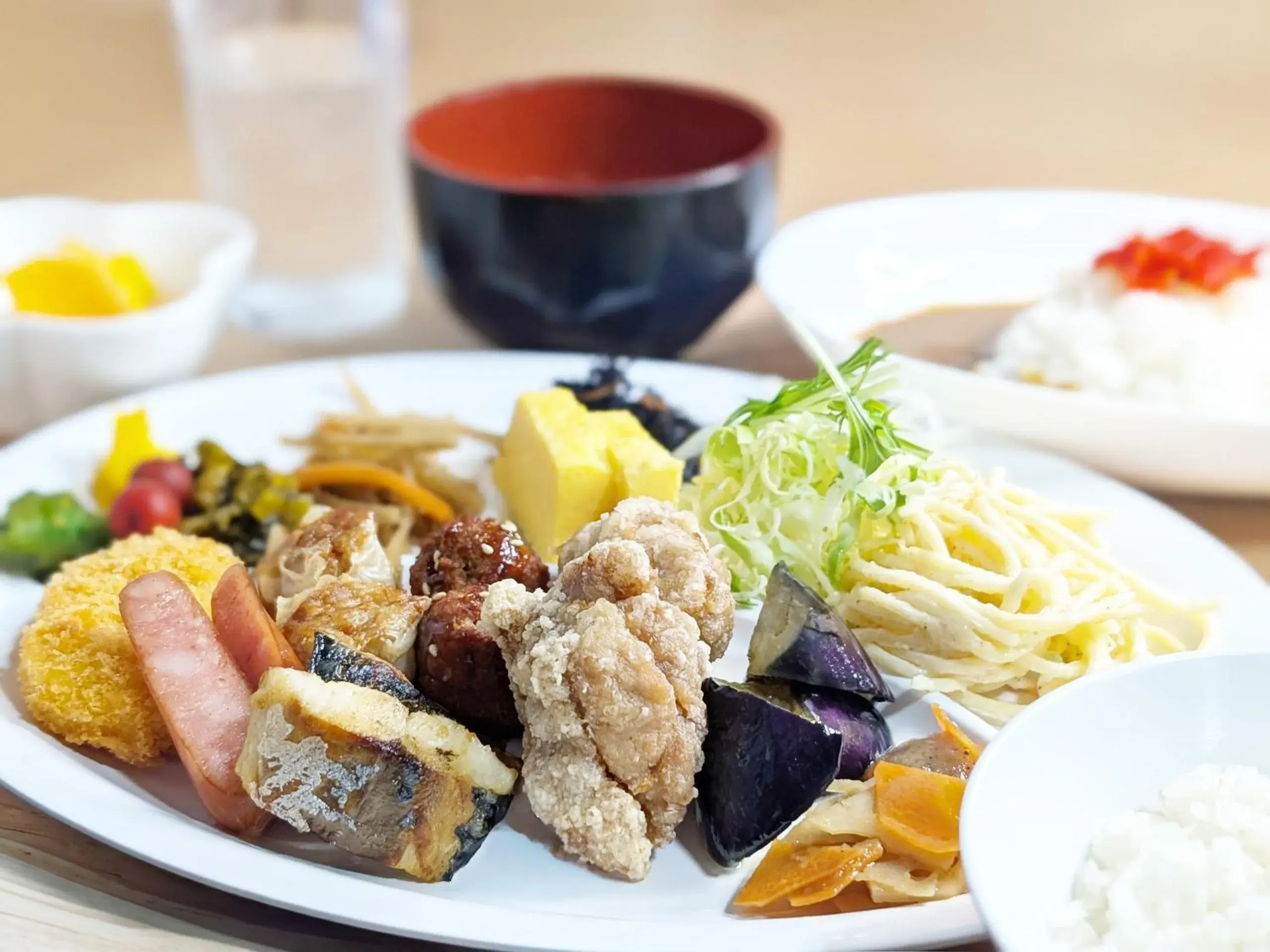 Breakfast in Green Rich Hotel Aso Kumamoto Airport (Artificial hot spring Futamata Yunohana) Breakfast in Green Rich Hotel Aso Kumamoto Airport (Artificial hot spring Futamata Yunohana)