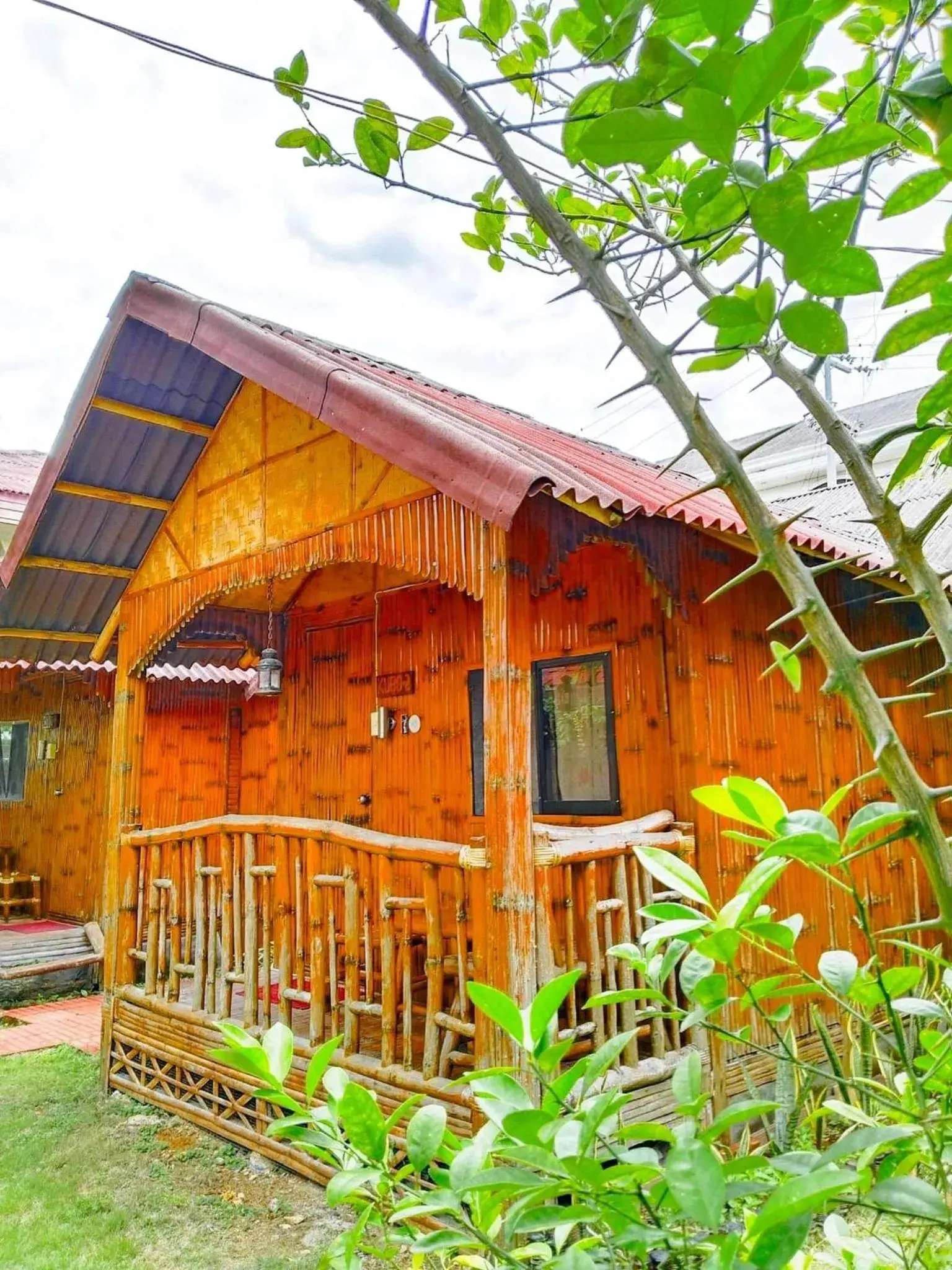 Garden view in Nirvana Beach Resort Garden view in Nirvana Beach Resort