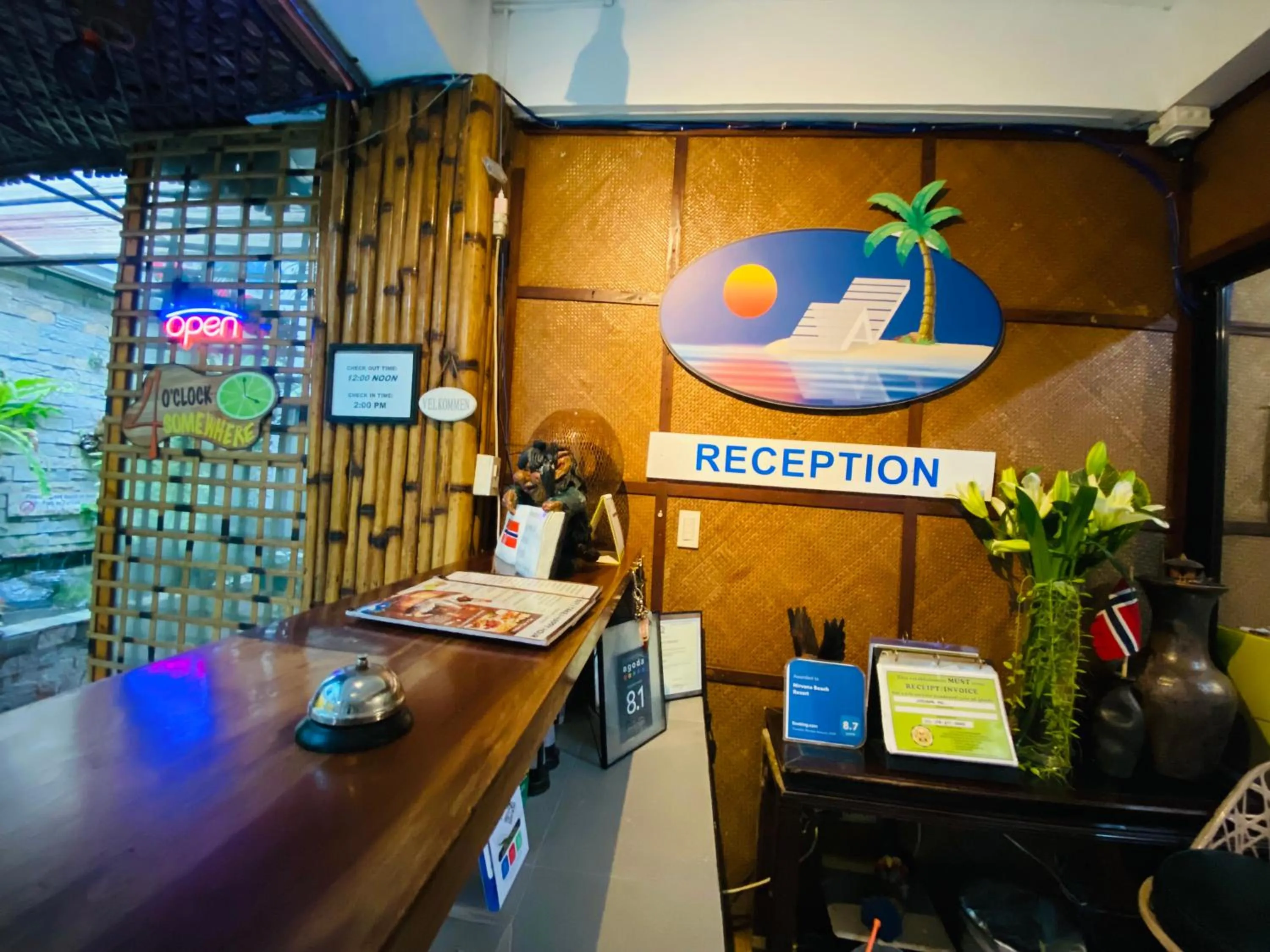 Lobby or reception in Nirvana Beach Resort