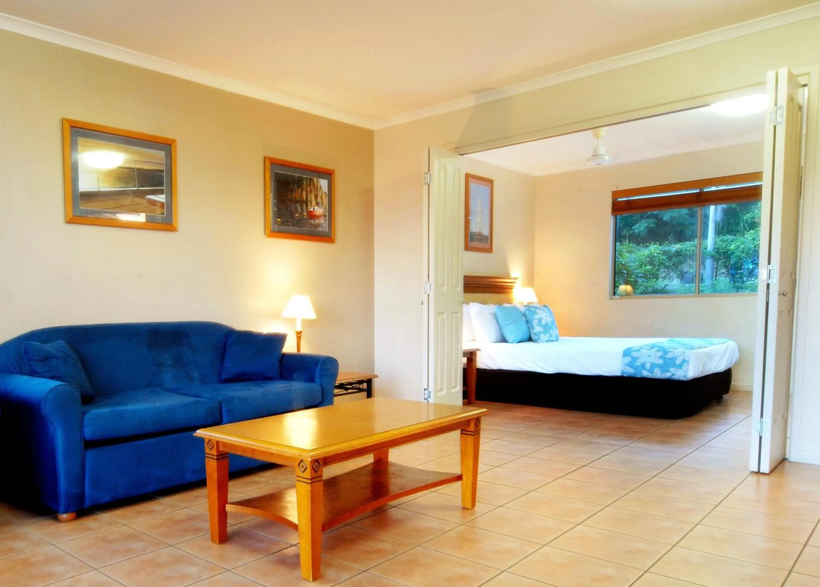 Photo of the whole room, Bed in at Boathaven Bay Holiday Apartments