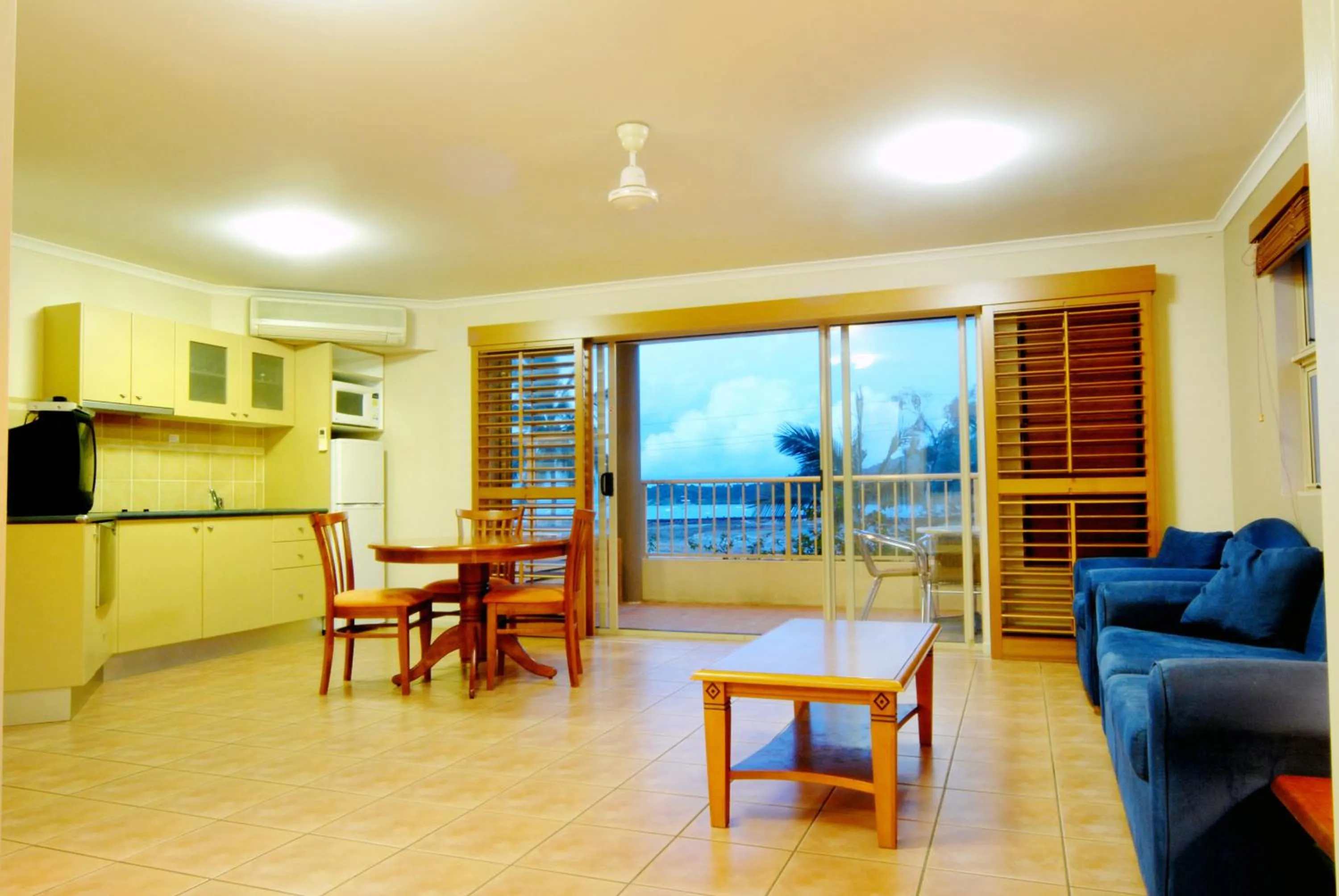 Living room in at Boathaven Bay Holiday Apartments