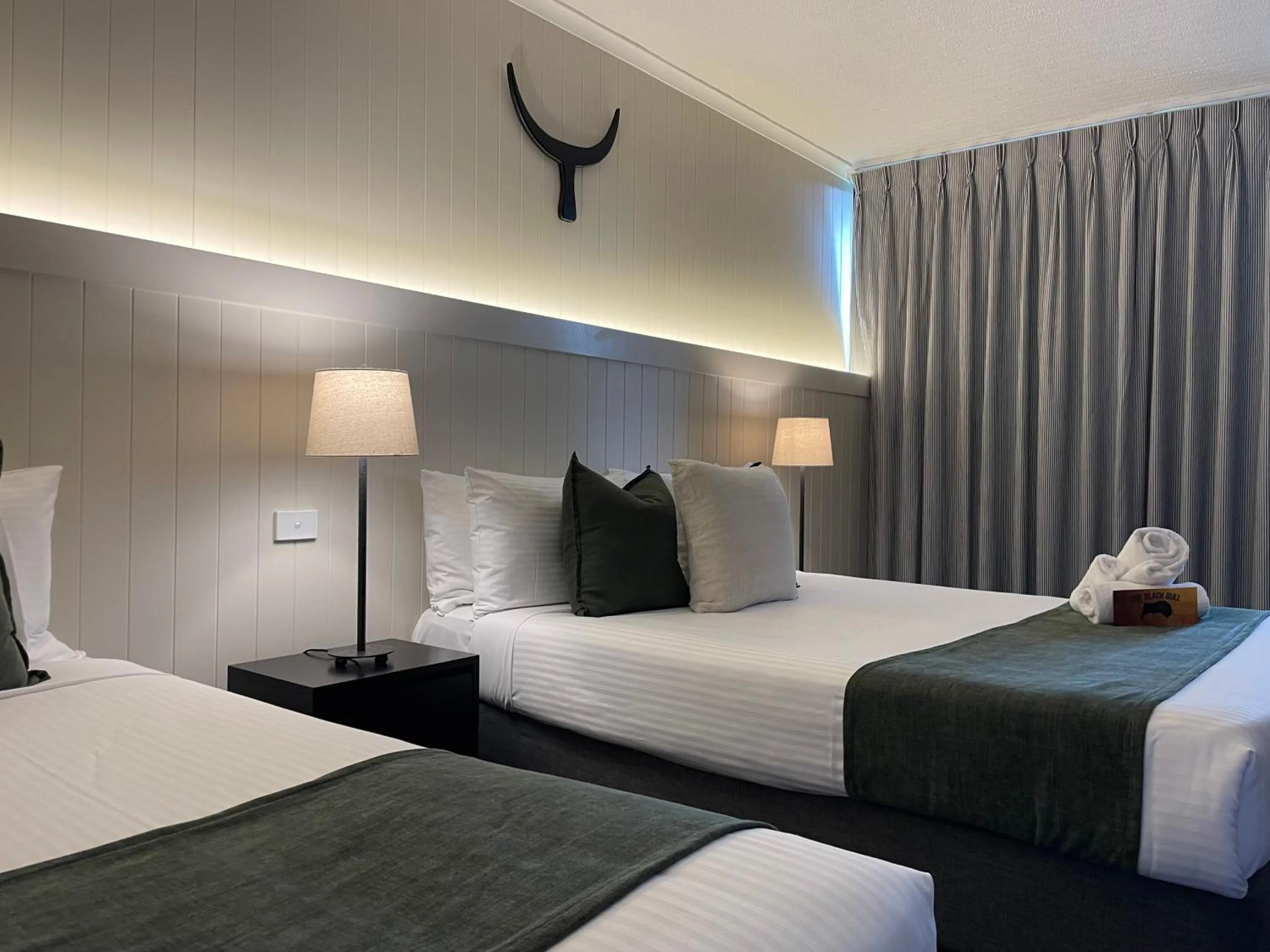 Bed in The Black Bull Motel