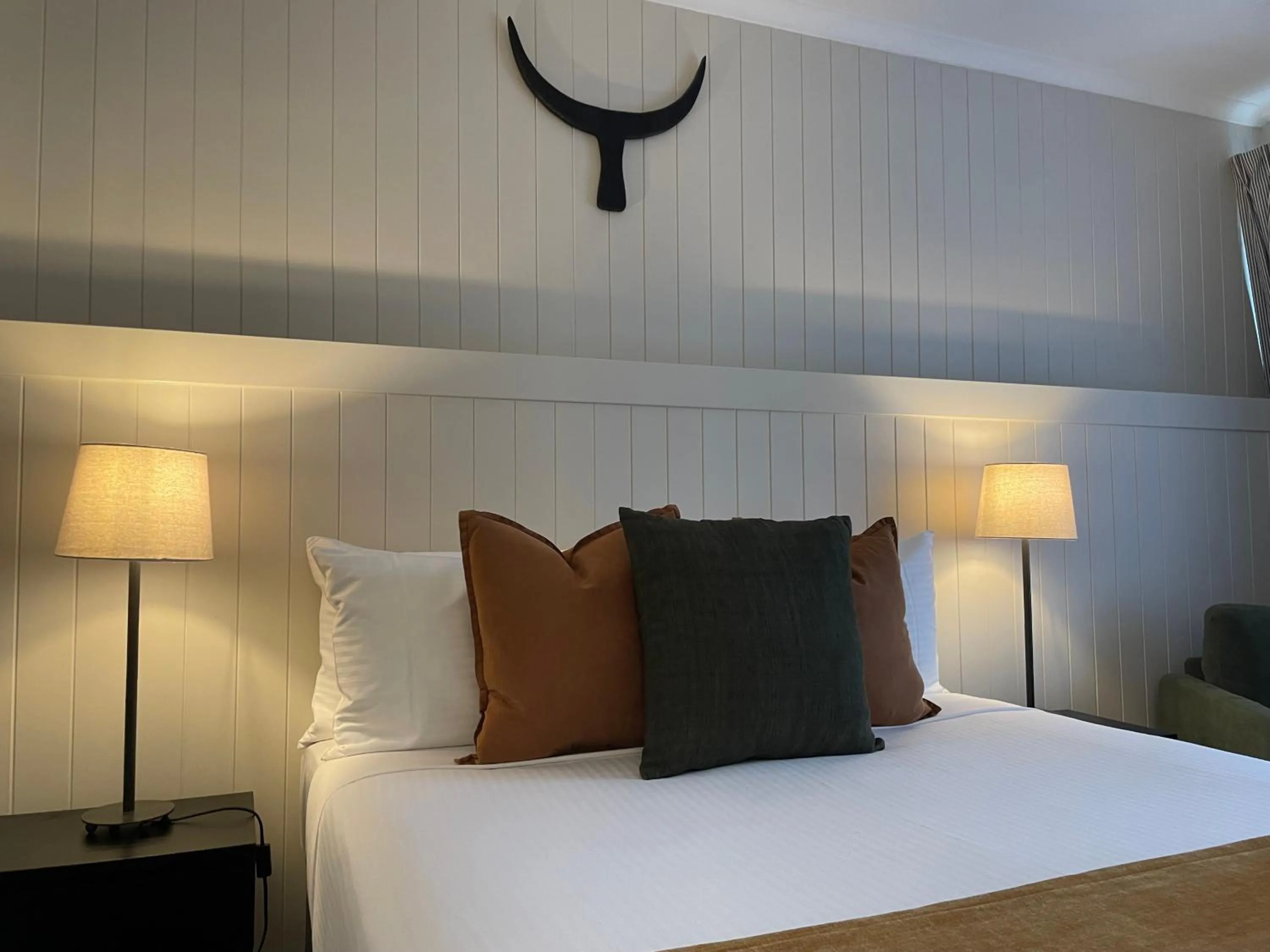 Bed in The Black Bull Motel