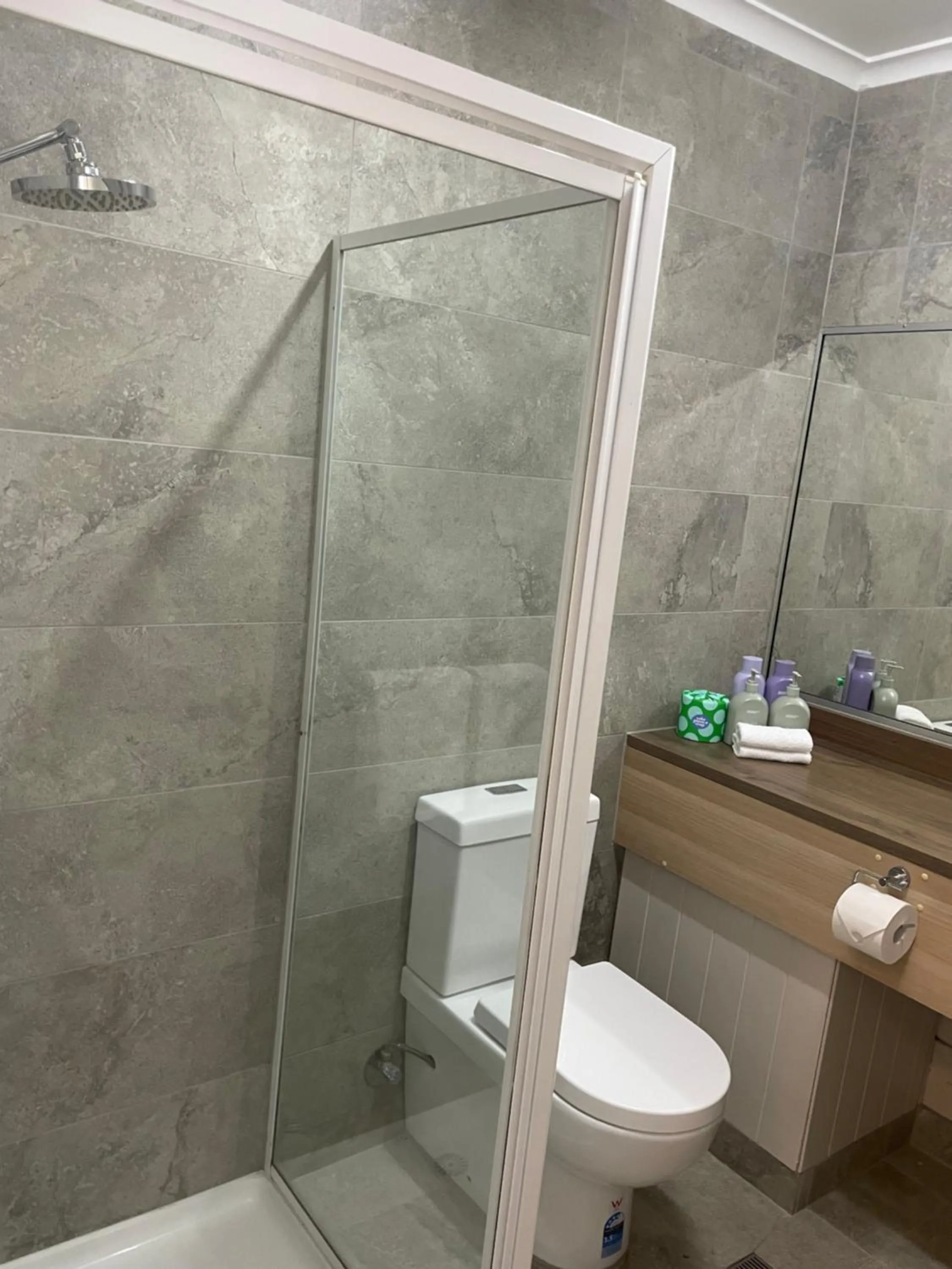 Shower in The Black Bull Motel